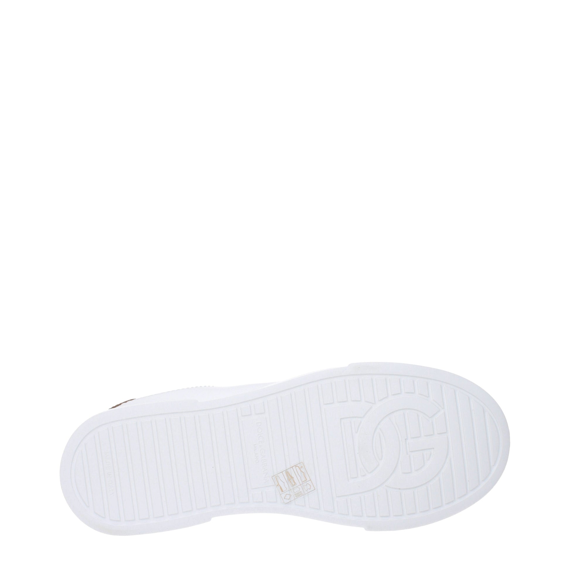 Dolce&Gabbana Sneakers Women Leather White/Gold