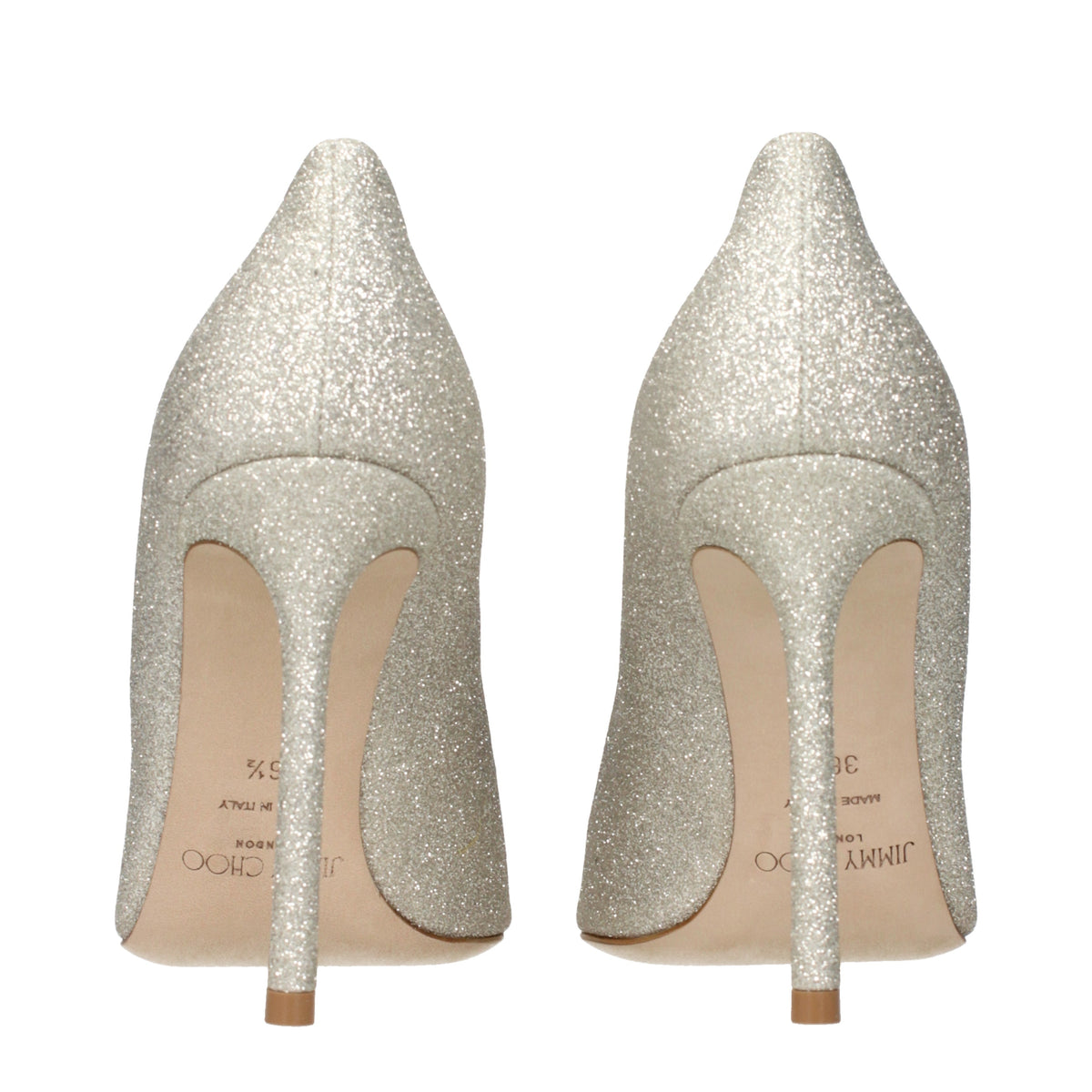 Jimmy Choo Pumps Women Glitter Gold/Platinum