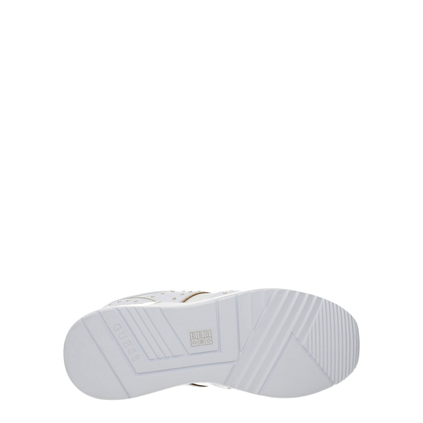 Guess Women's Sneakers in Polyurethane White/Gold