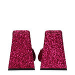 The Attico Sandals Women Glitter Fuchsia