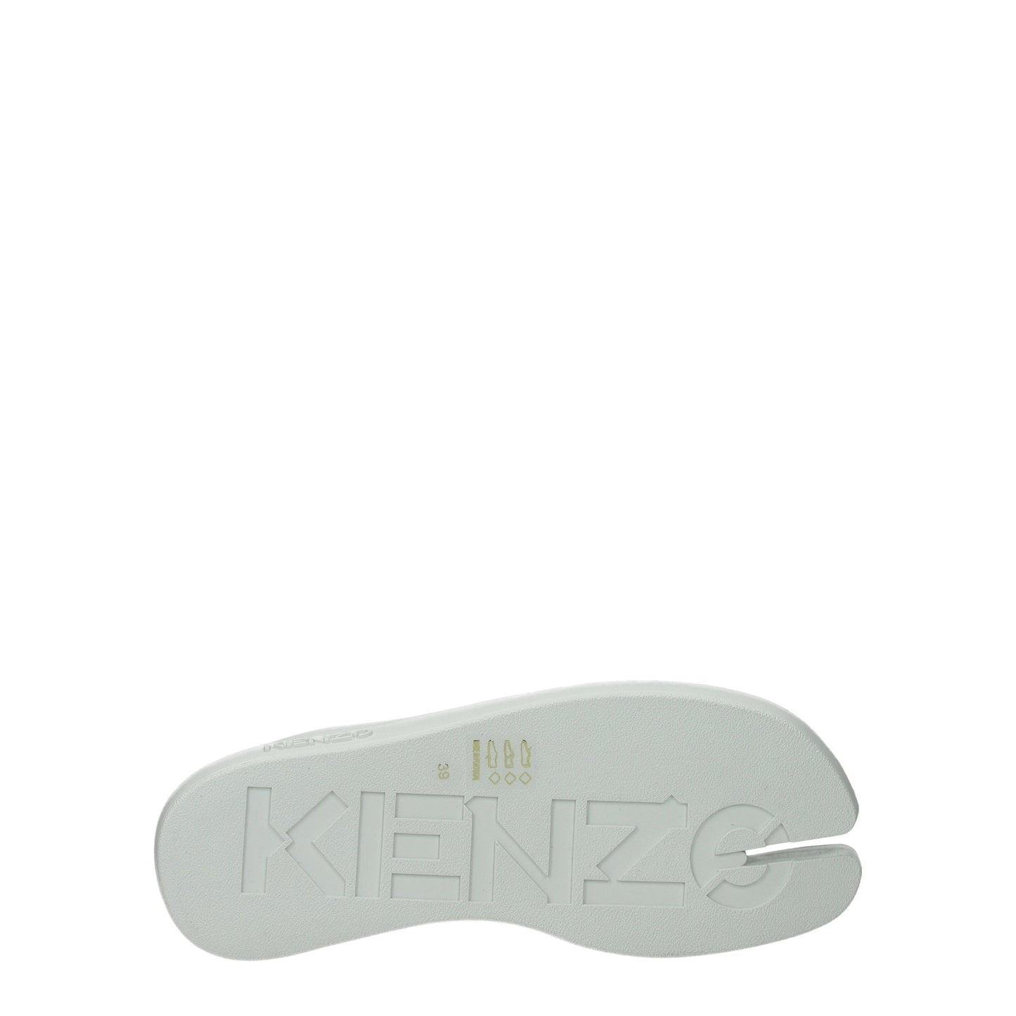 Kenzo Women's Flip Flops in Rubber White