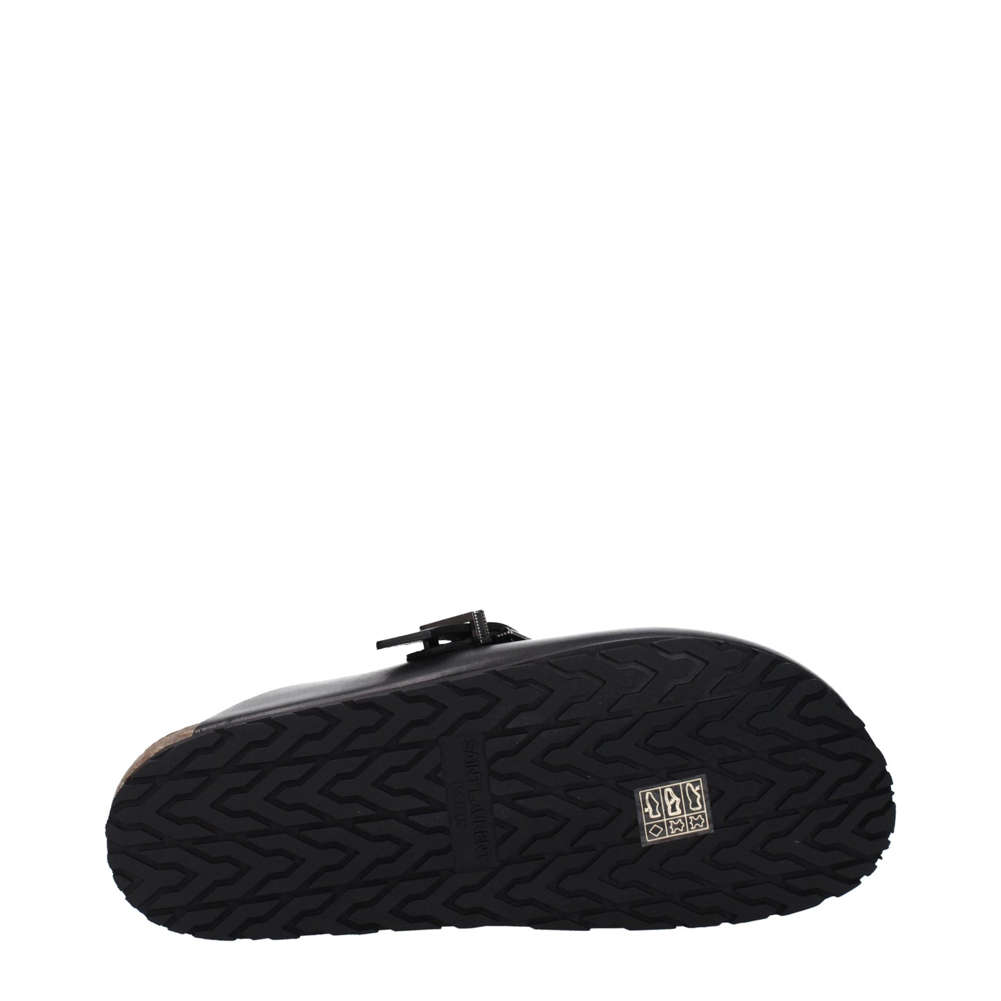 Saint Laurent Sandals & Slippers Men Leather Black