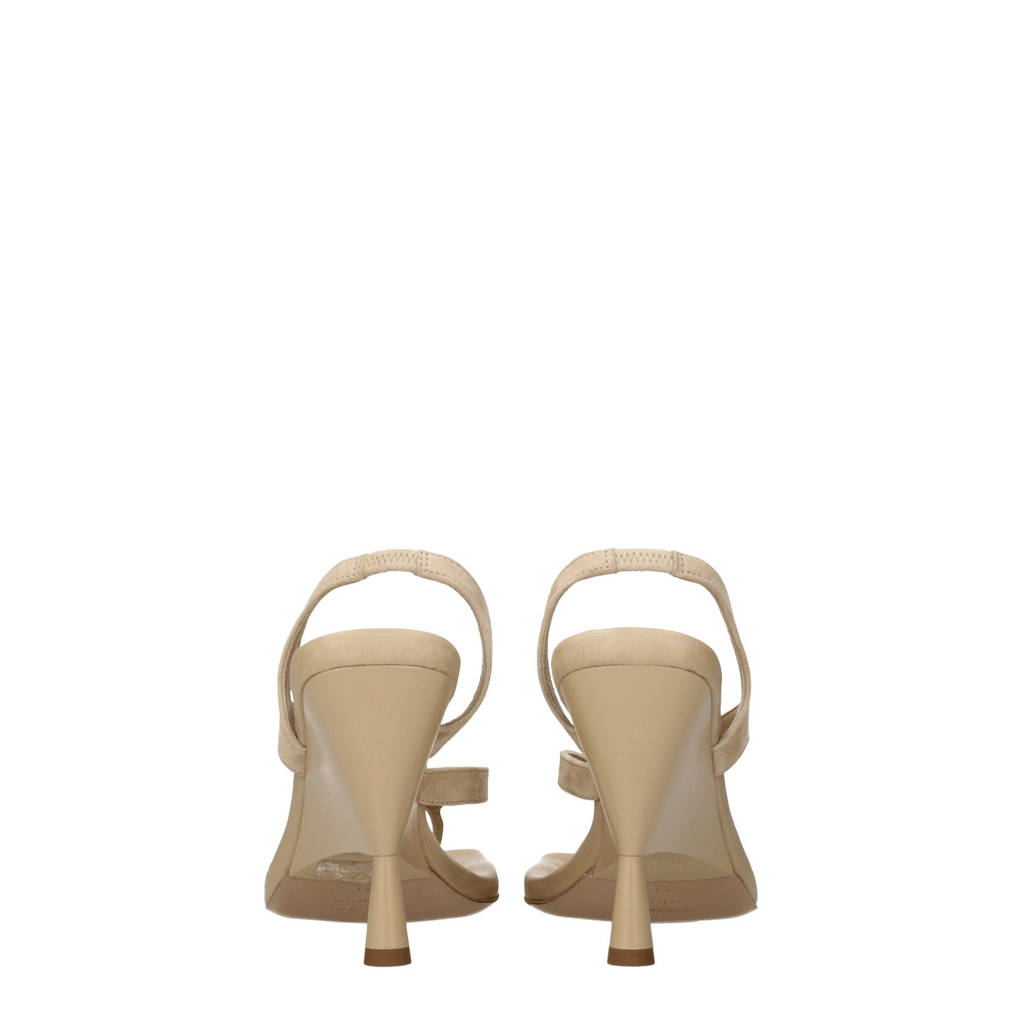 Gia Borghini Women's Sandals in Suede Beige/Taupe