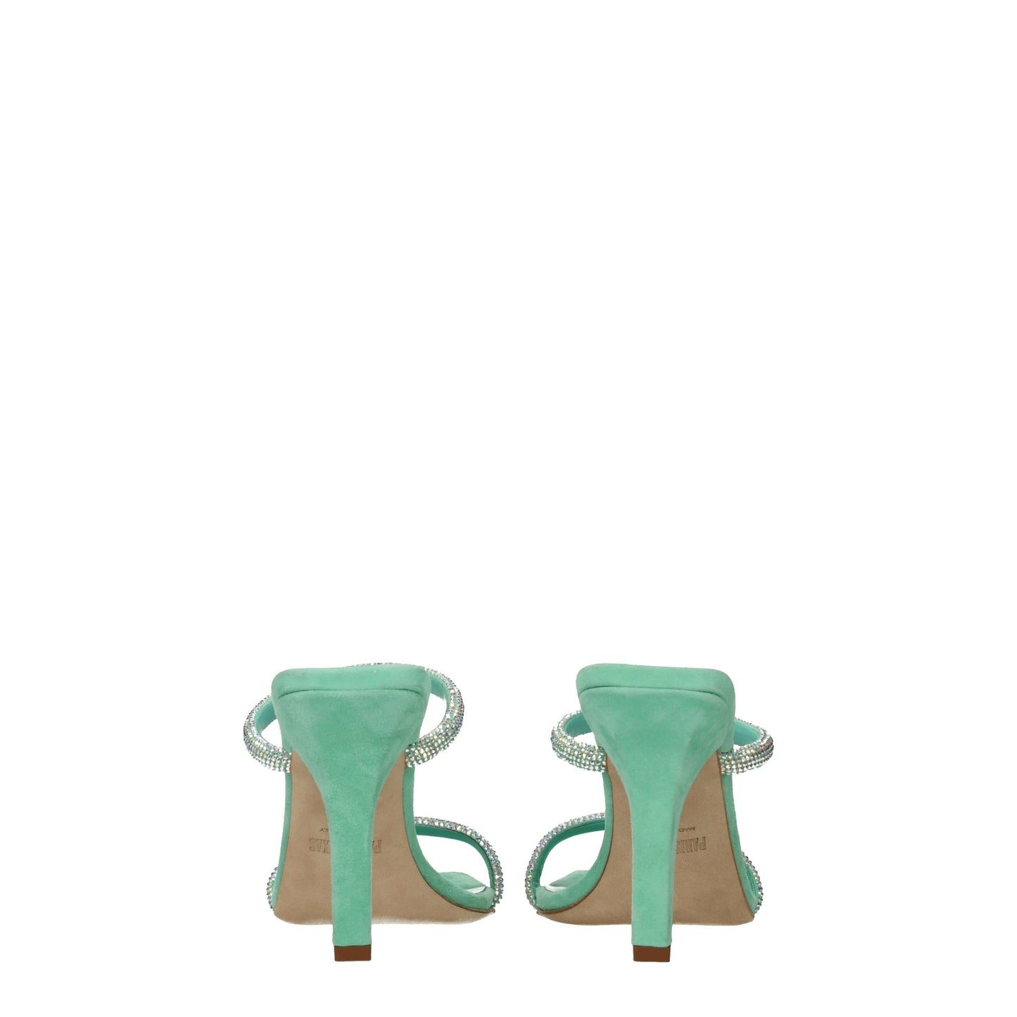 Paris Texas Women's Sandals in Suede Green/Water