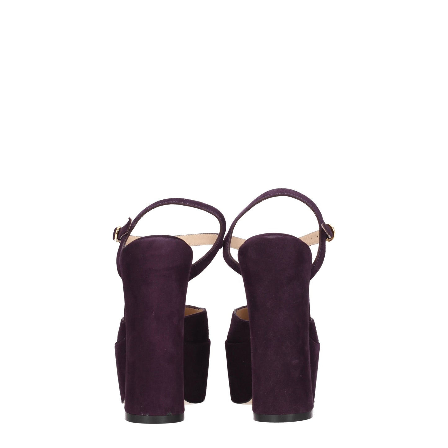 Stuart Weitzman Women's Sandals in Suede Violet/Aubergine