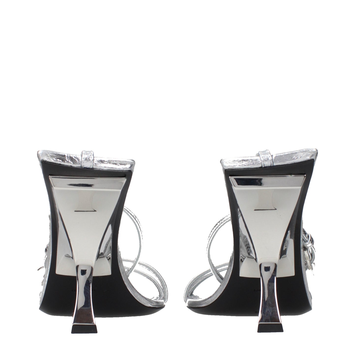 The Attico Sandals Women Leather Silver