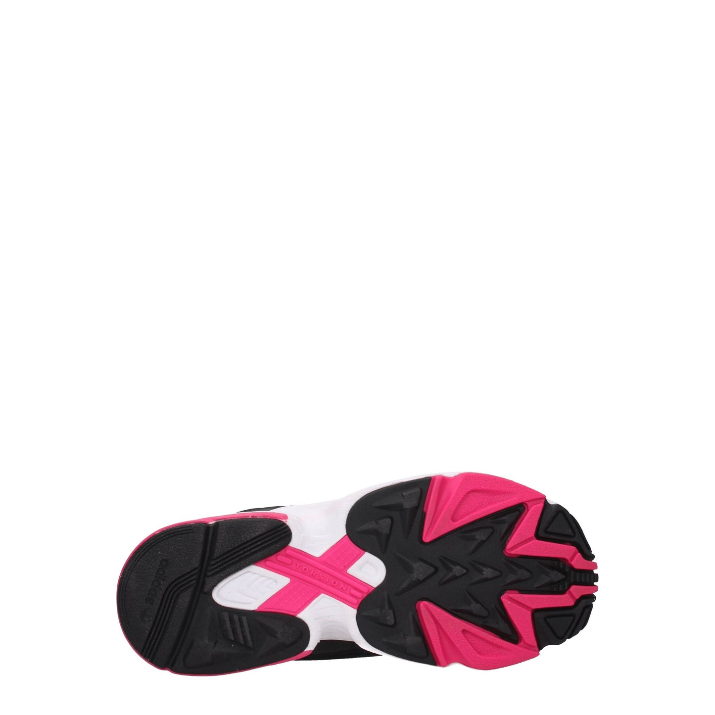 Adidas Women's Sneakers in Fabric  Black/Fuchsia