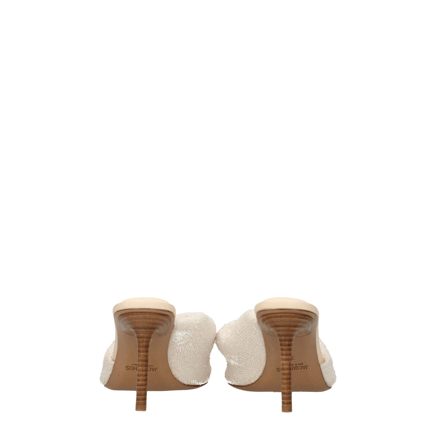 Jacquemus Women's Sandals in Fabric  Beige/Off White