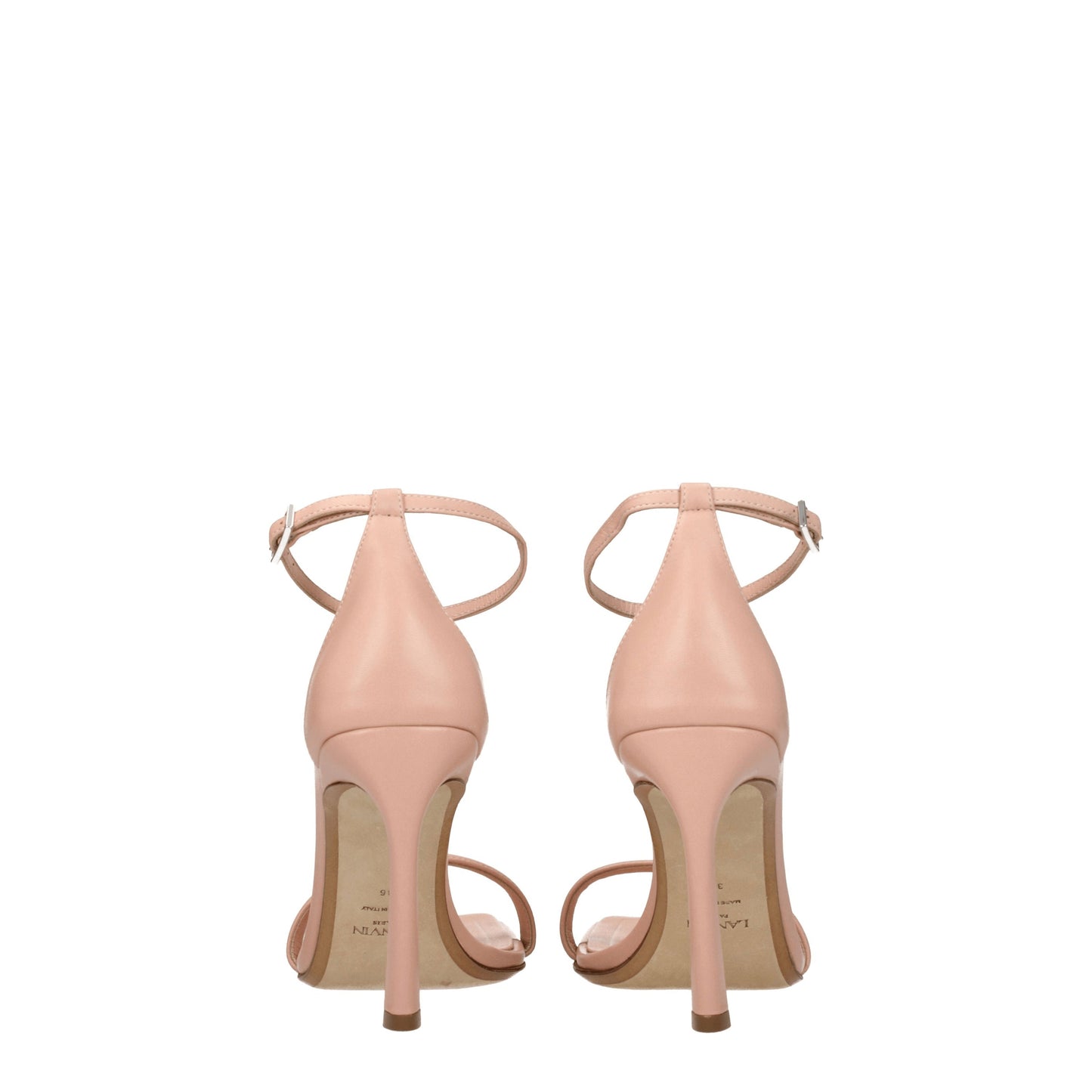 Lanvin Women's Sandals in Leather Pink/Apricot