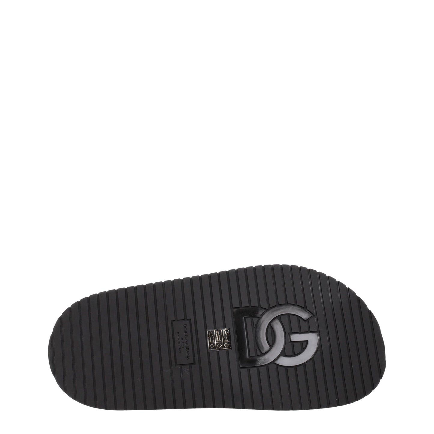 Dolce&Gabbana Sandals & Slippers Men Leather Black