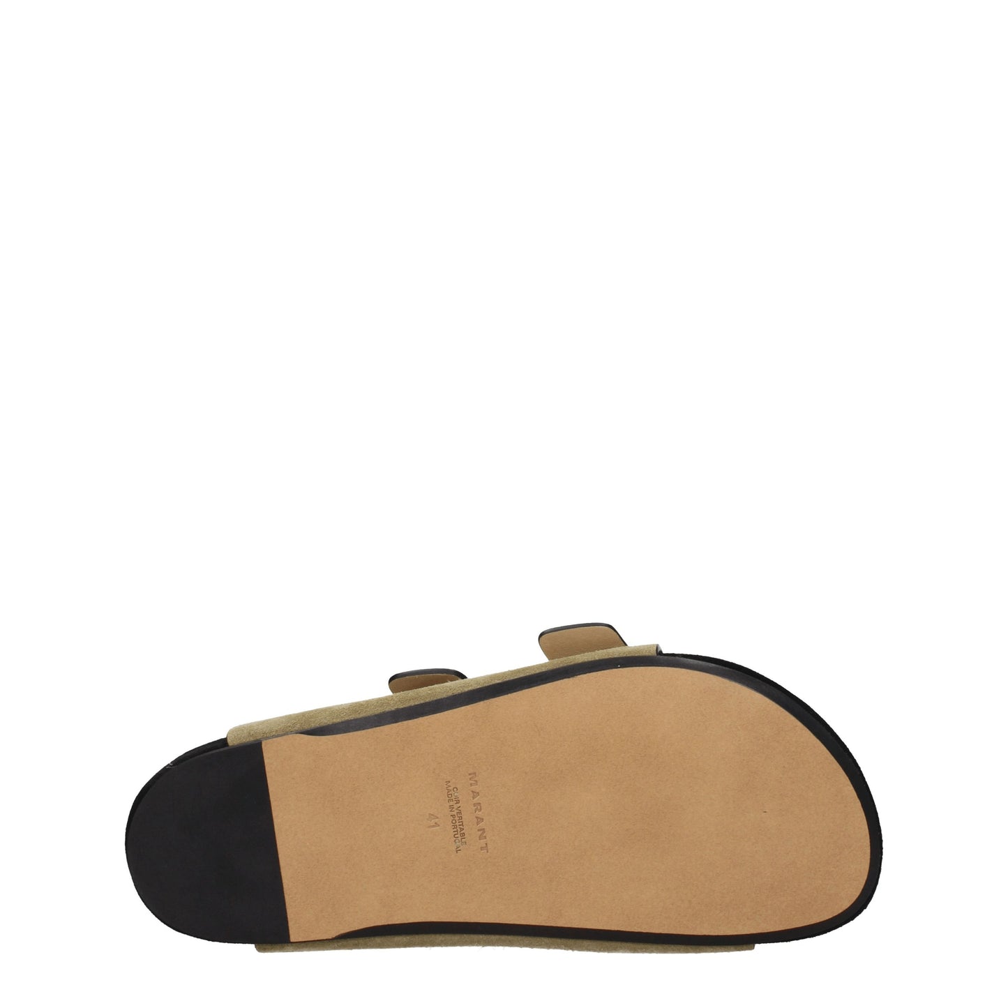 Isabel Marant Sandals & Slippers Men Suede Green/Taupe