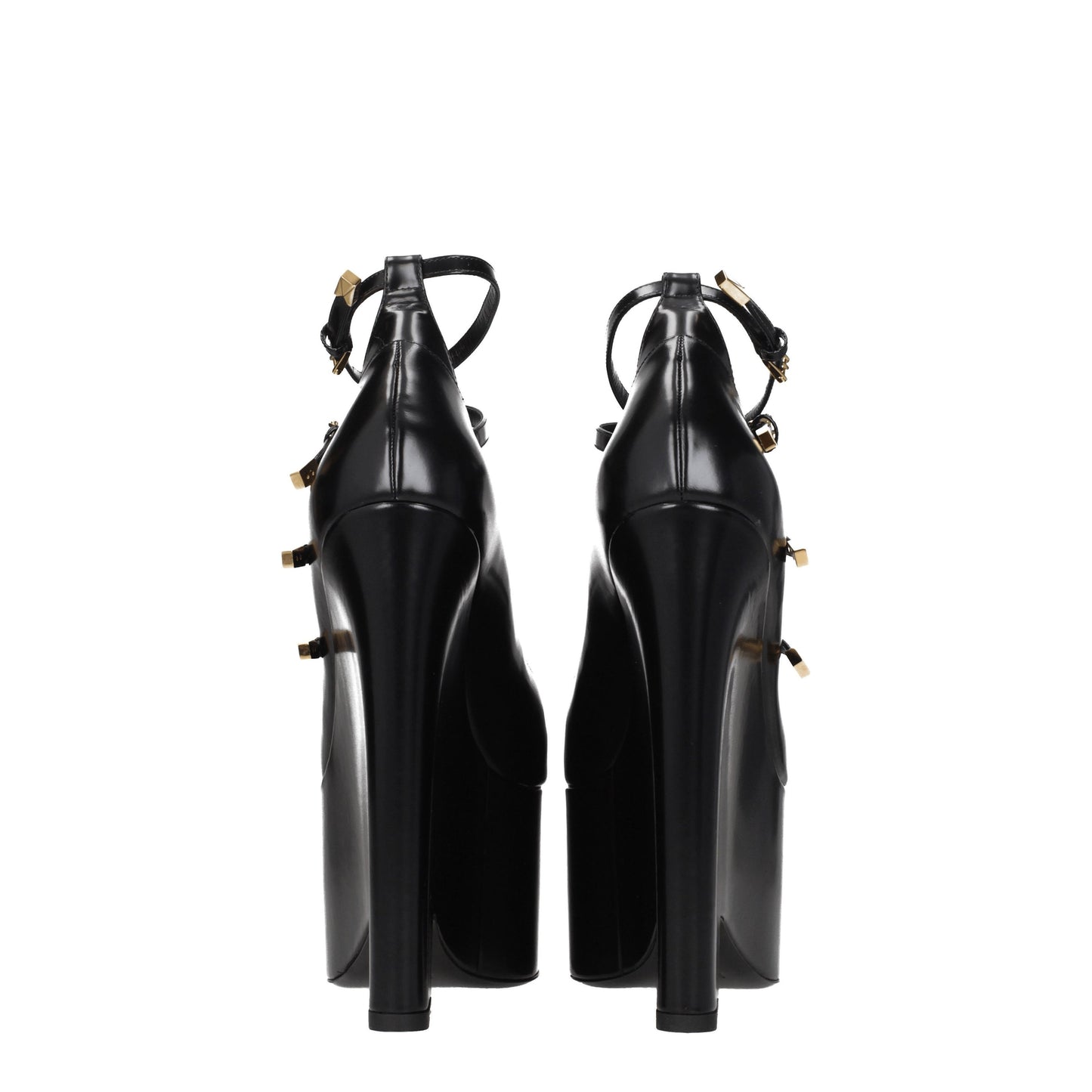 Versace Women's Pumps in Leather Black