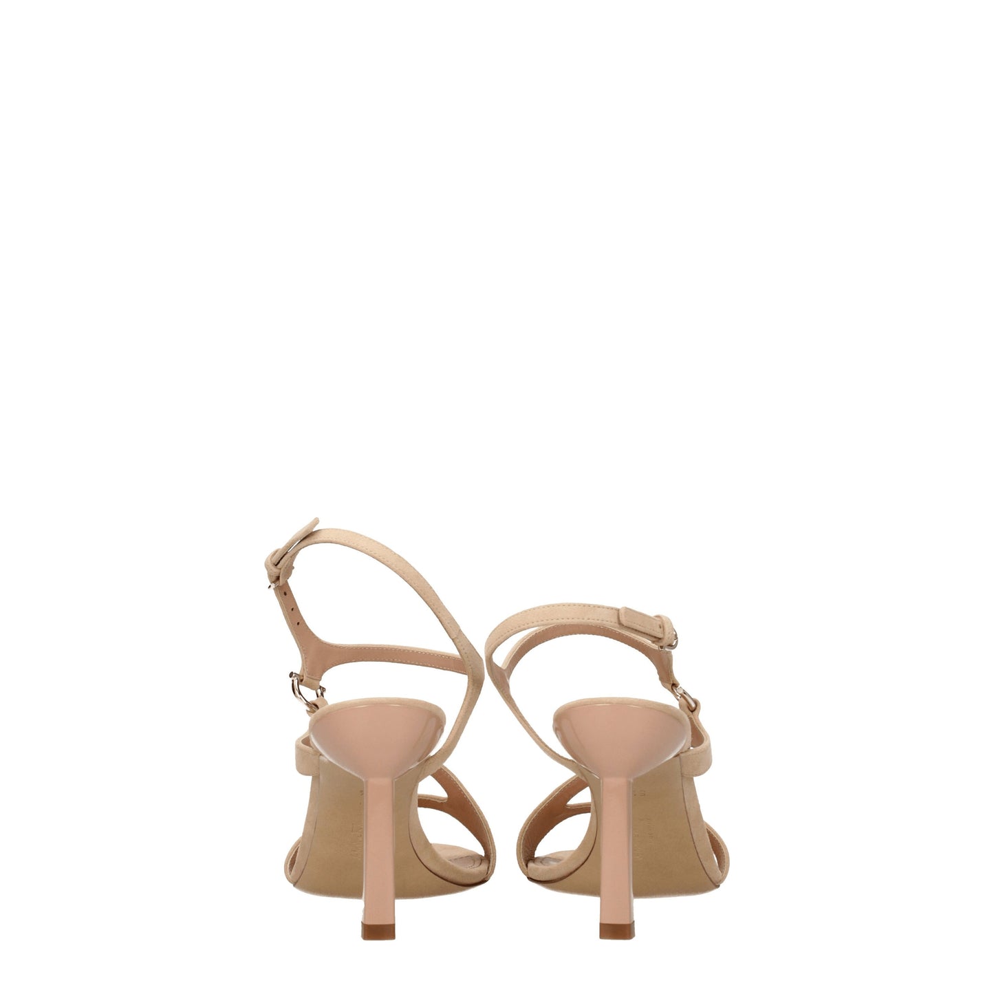 Salvatore Ferragamo Women's Sandals in Suede Beige/Amaretto