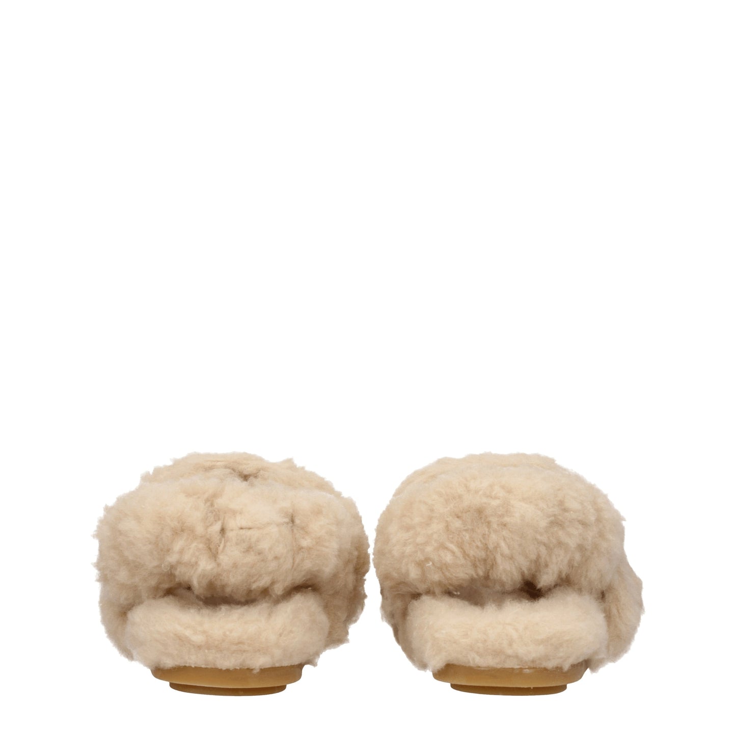 Max Mara Women's Sandals in Fur  Beige