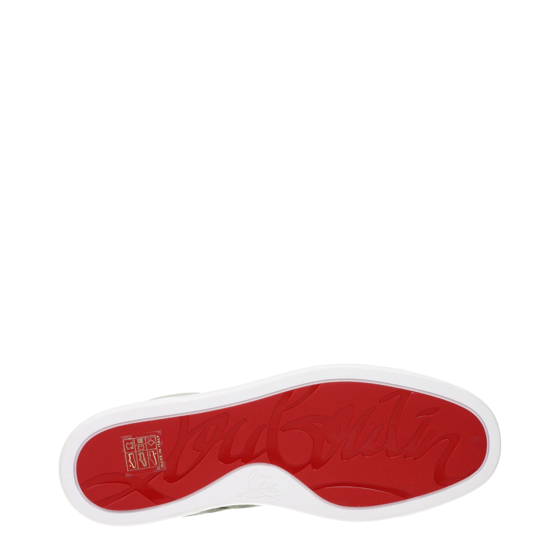 Louboutin Sneakers Men Suede Green