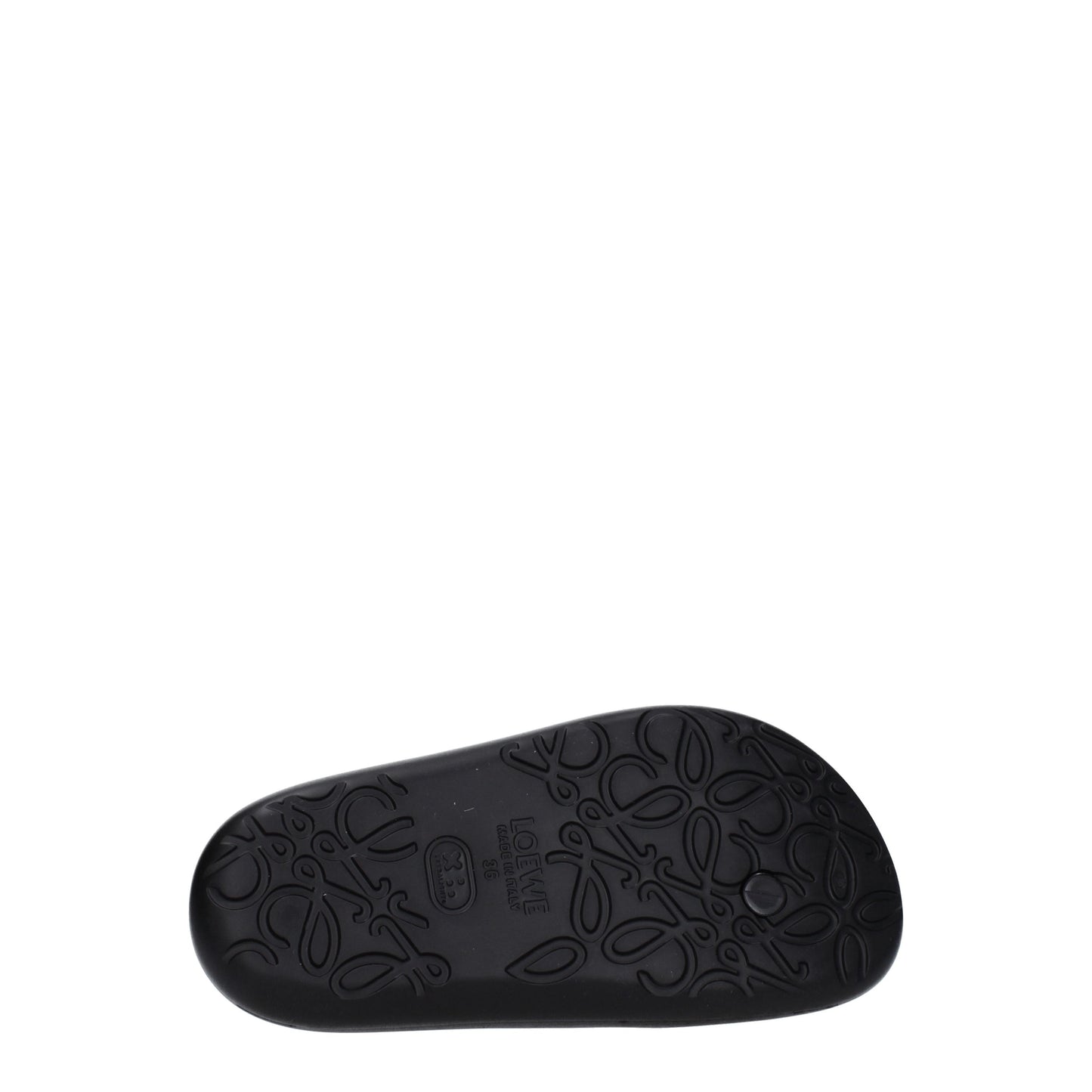 Loewe Women's Flip Flops in Rubber Black