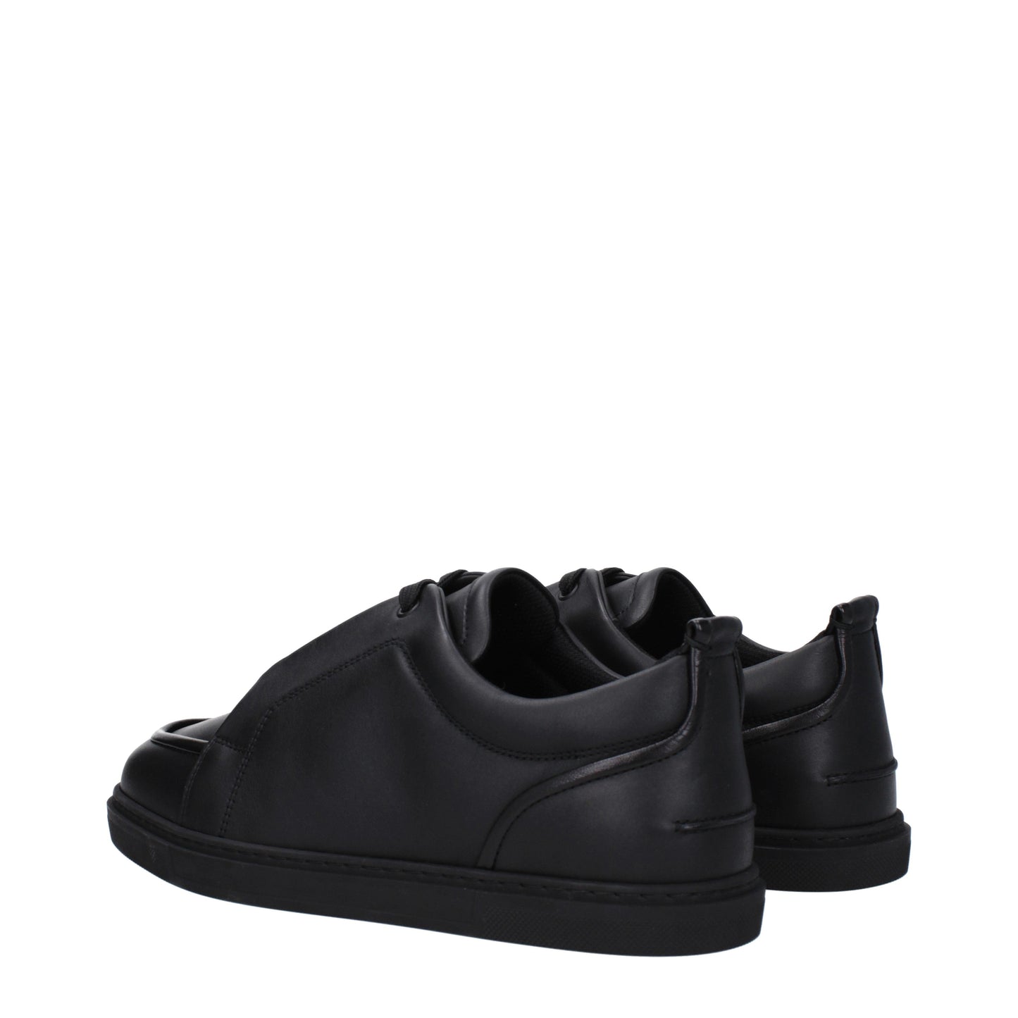 Louboutin Men's Sneakers in Leather Black