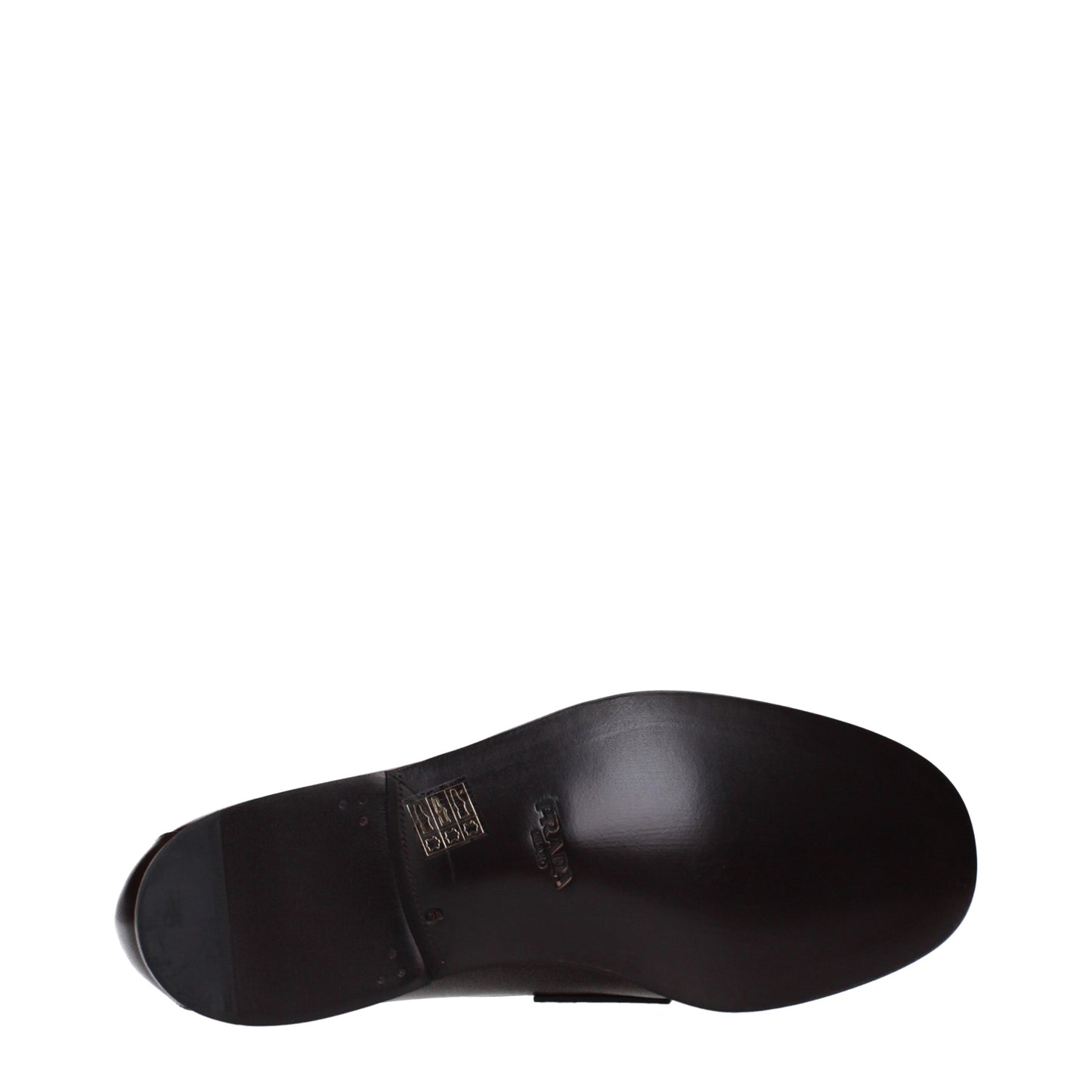 Prada Loafers Men Leather Brown/Burnt