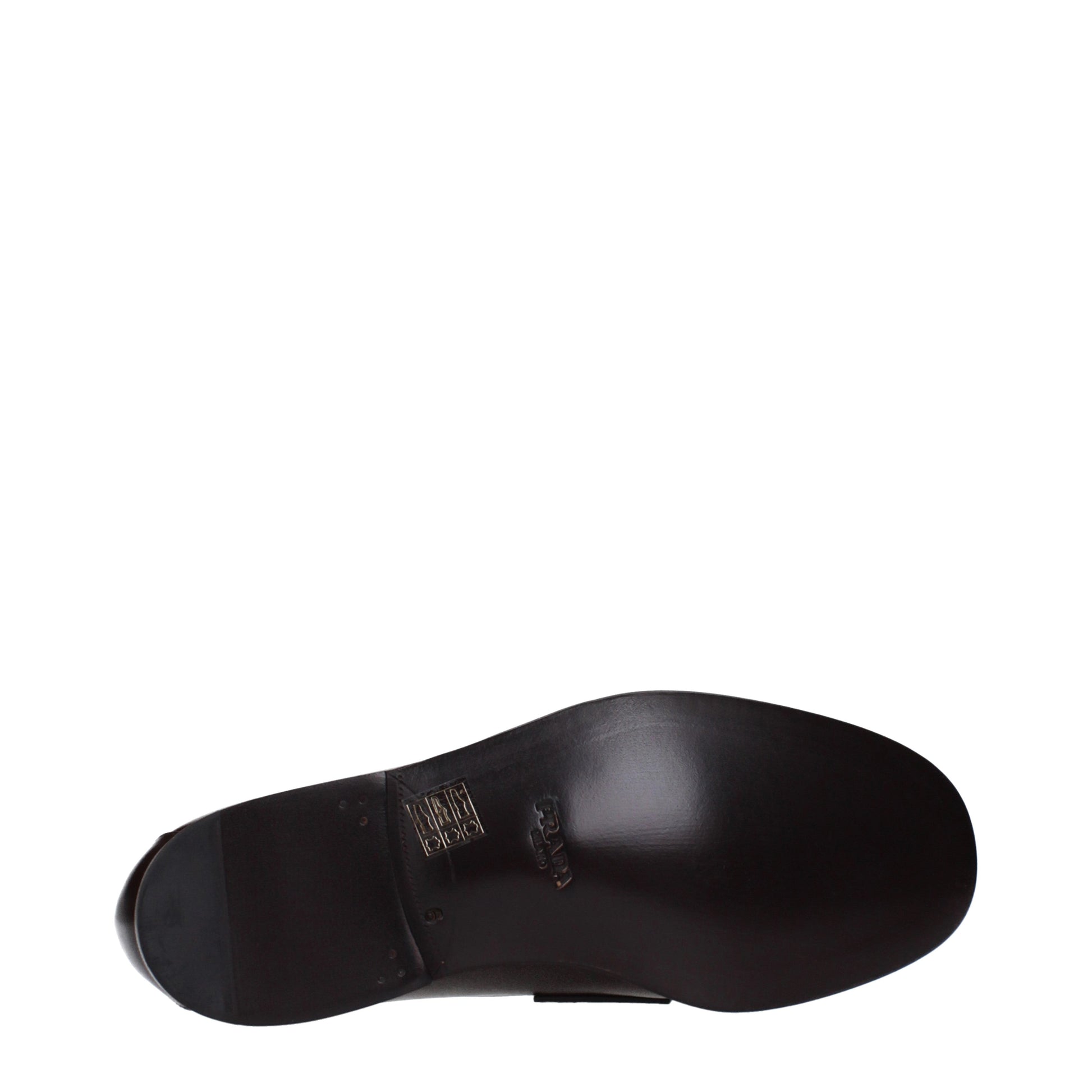 Prada Loafers Men Leather Brown/Burnt