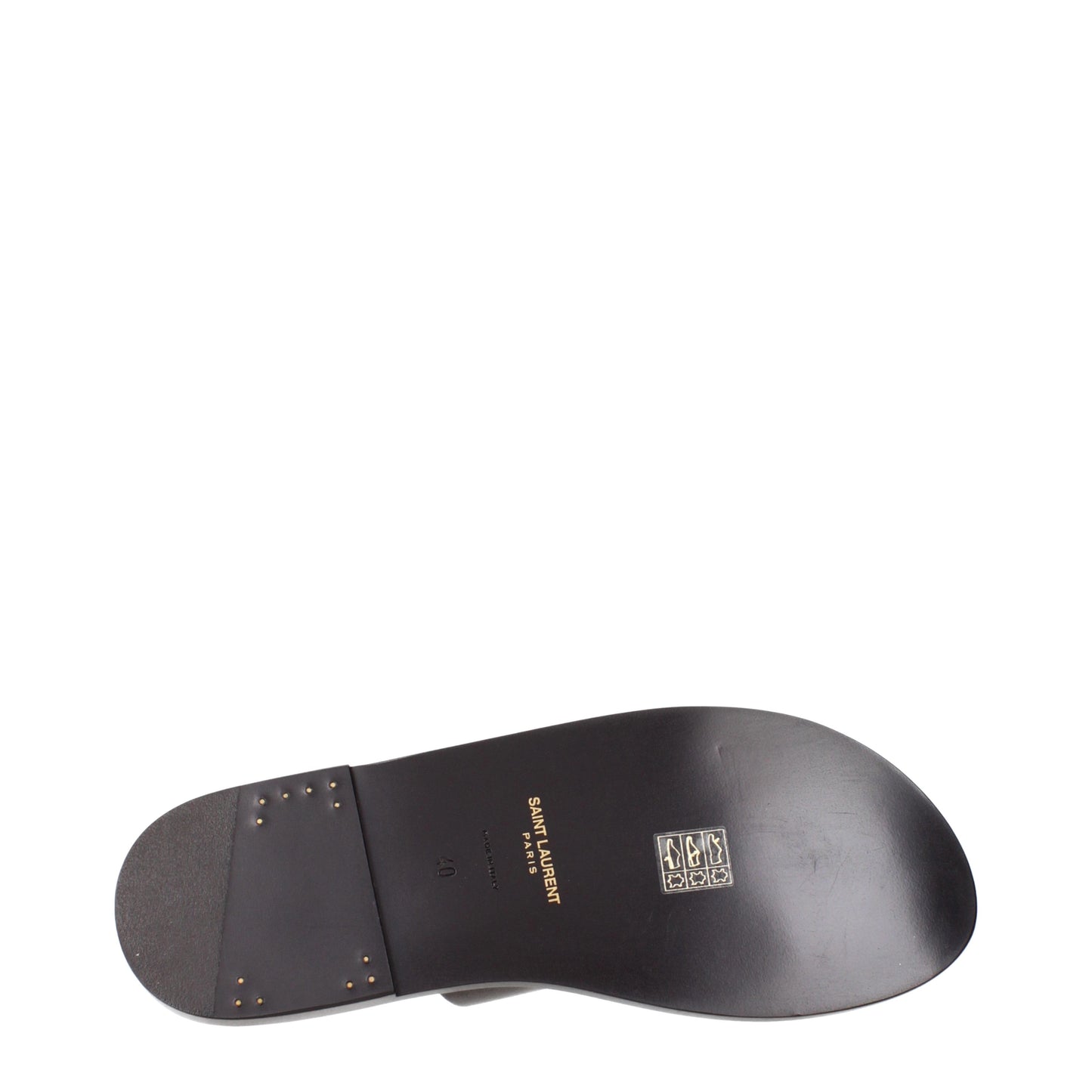 Saint Laurent Men's Slippers and Clogs Leather