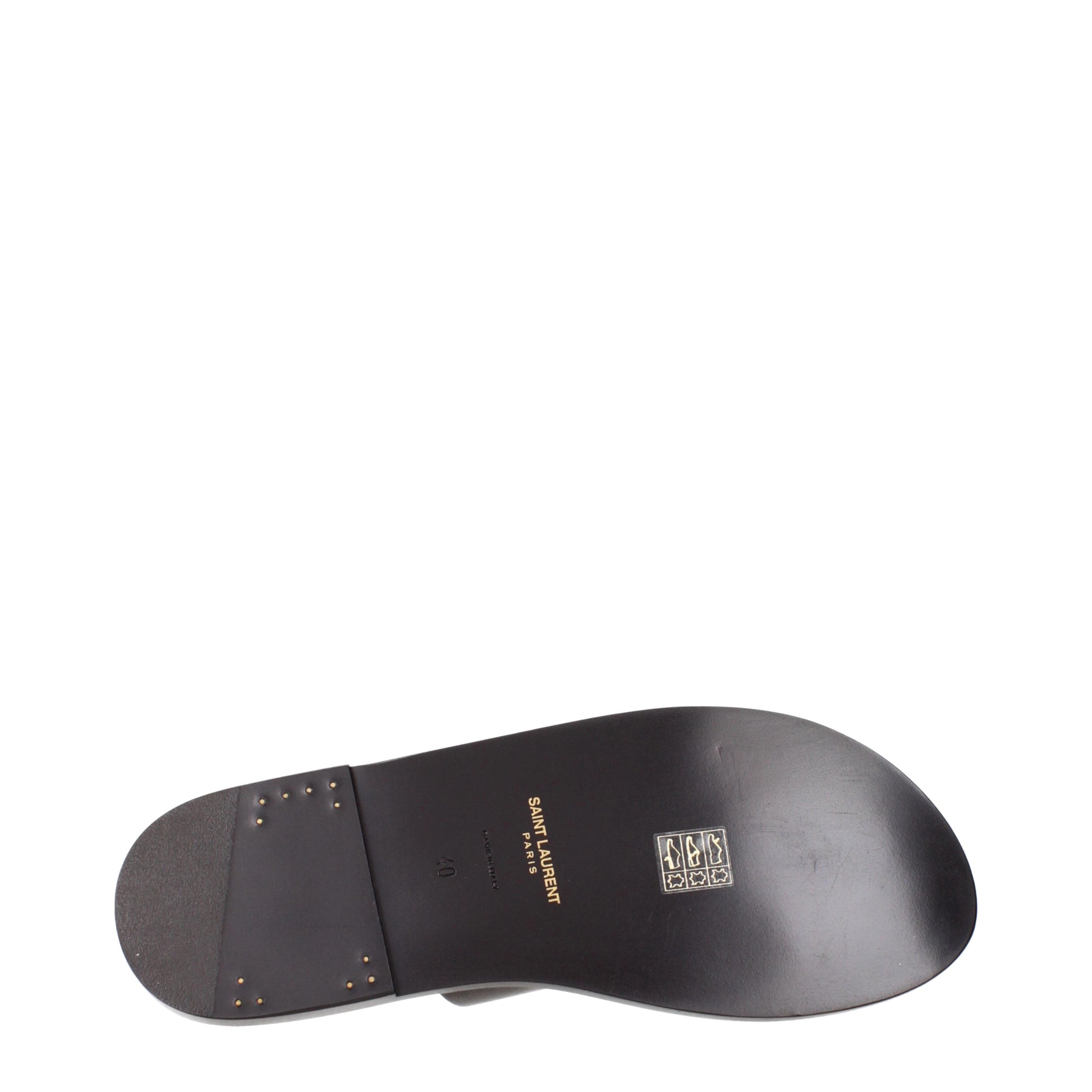 Saint Laurent Men's Slippers and Clogs Leather