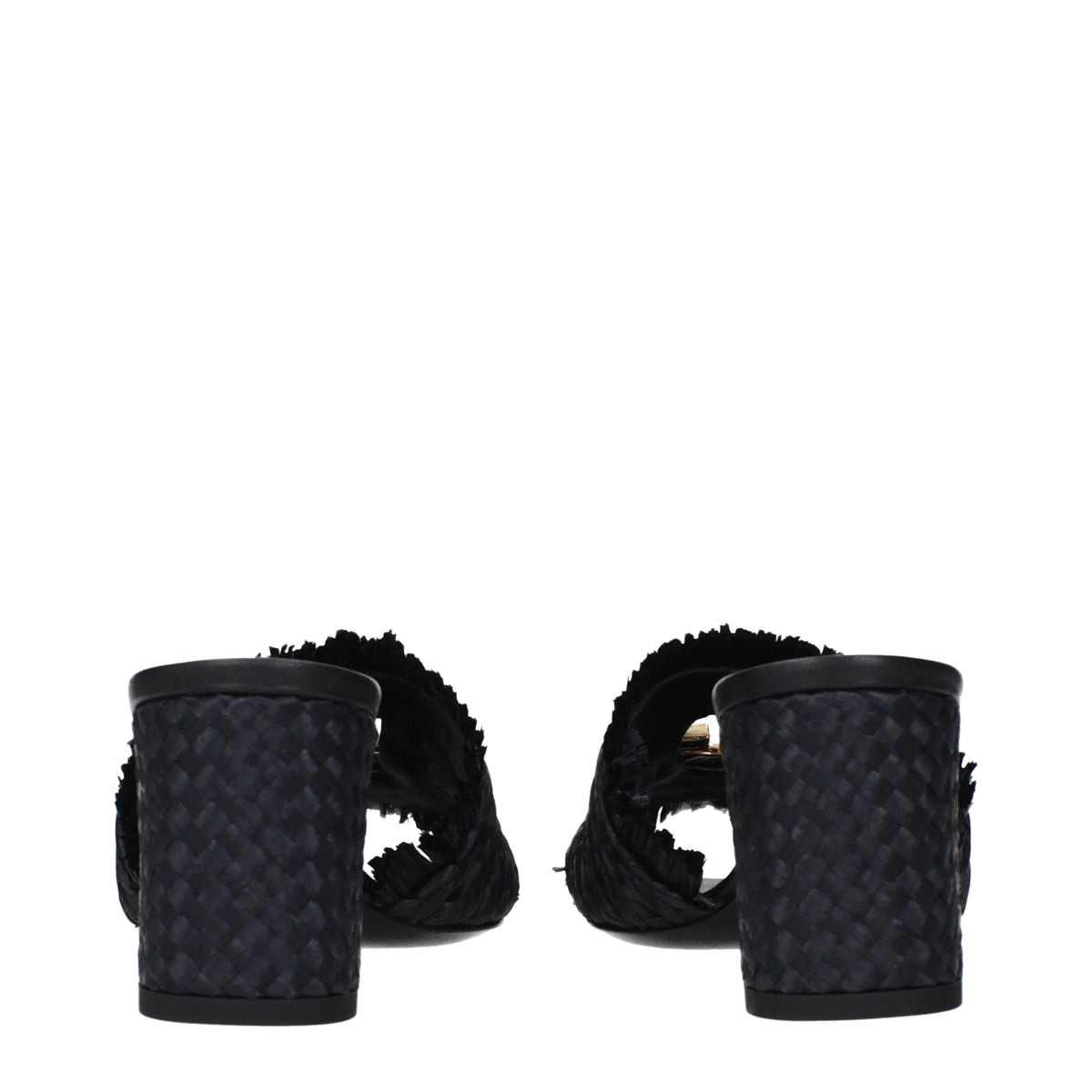 Dolce&Gabbana Sandals Women Raffia Black