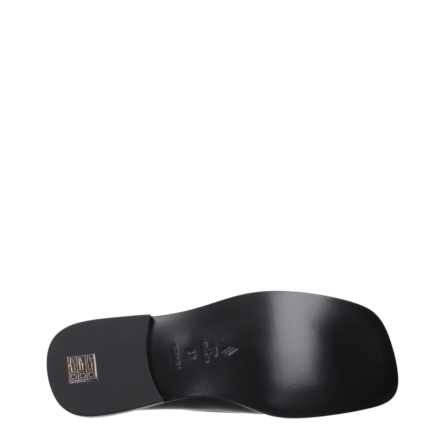 The Attico Loafers Women Leather Black