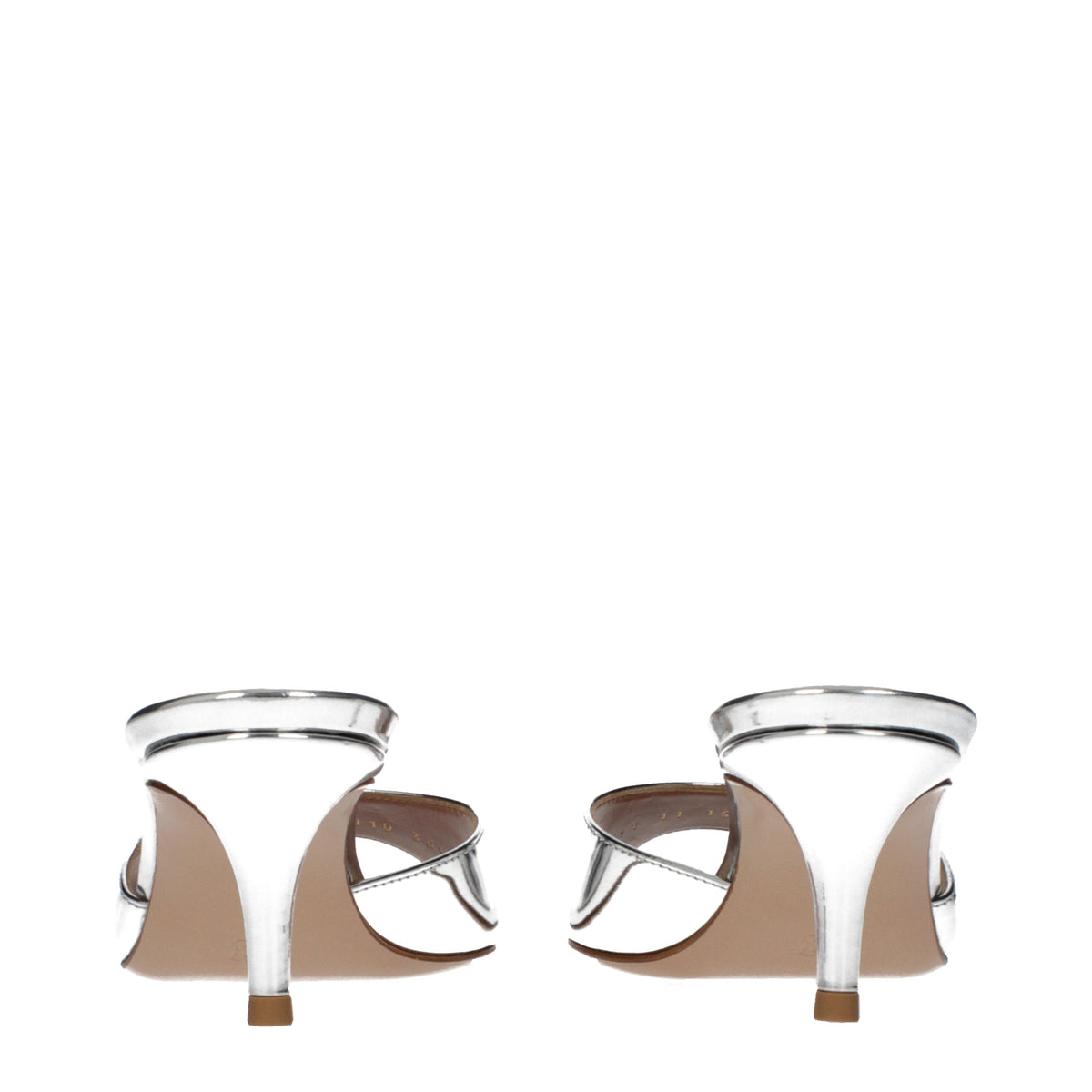 Gianvito Rossi Sandals Women Leather Silver