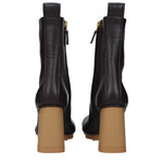 Bottega Veneta Ankle Boots Women Leather Brown/Dark Chocolate