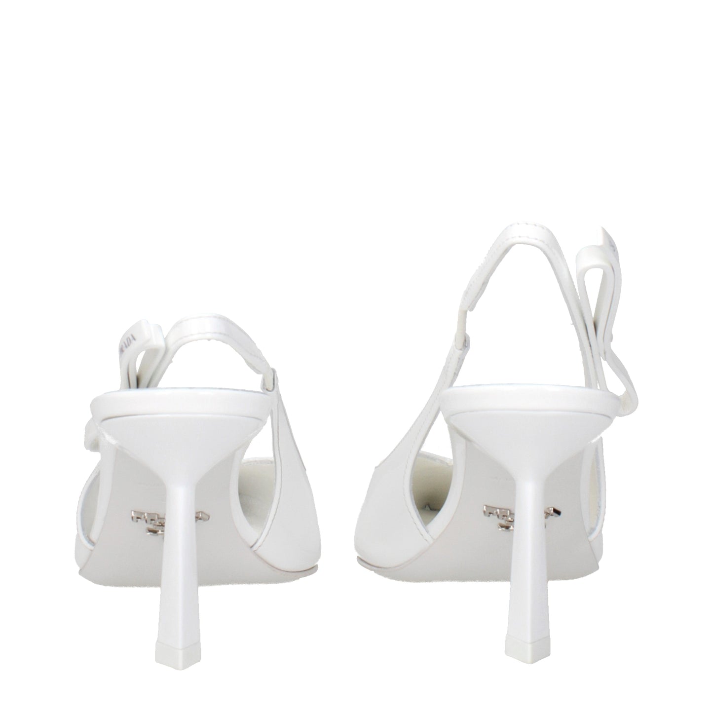 Prada Sandals Women Patent Leather White