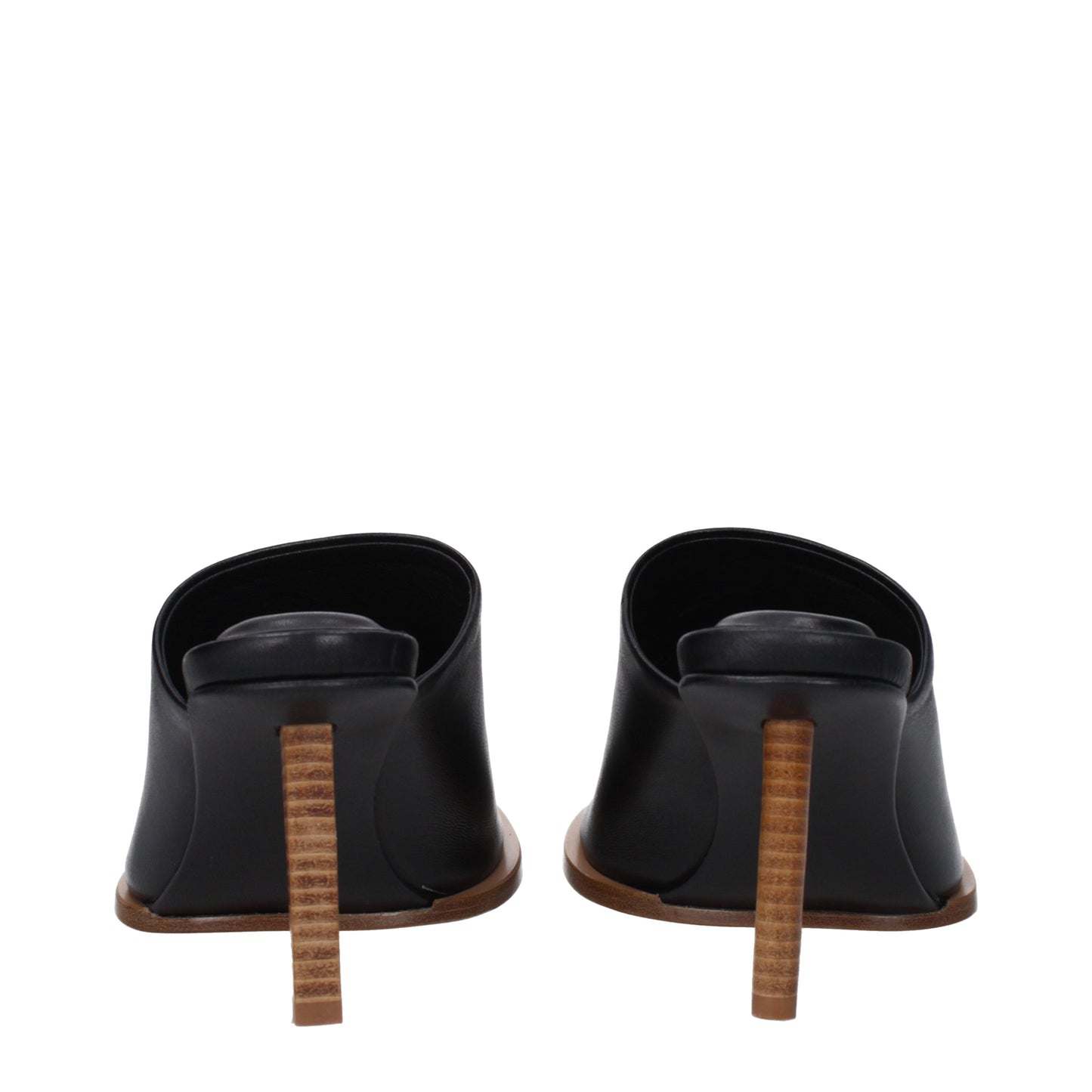 Jacquemus Women's Sandals in Leather Black