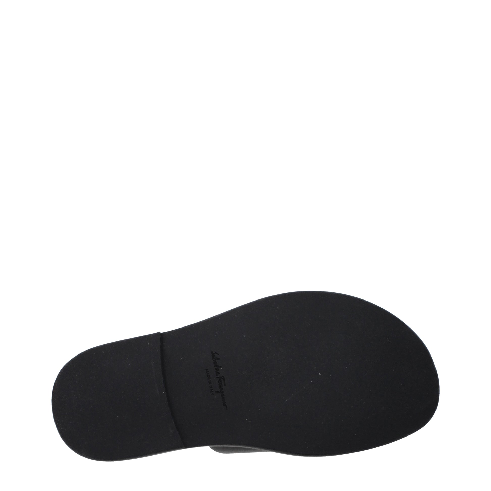 Salvatore Ferragamo Slippers and Clogs Men Leather Black