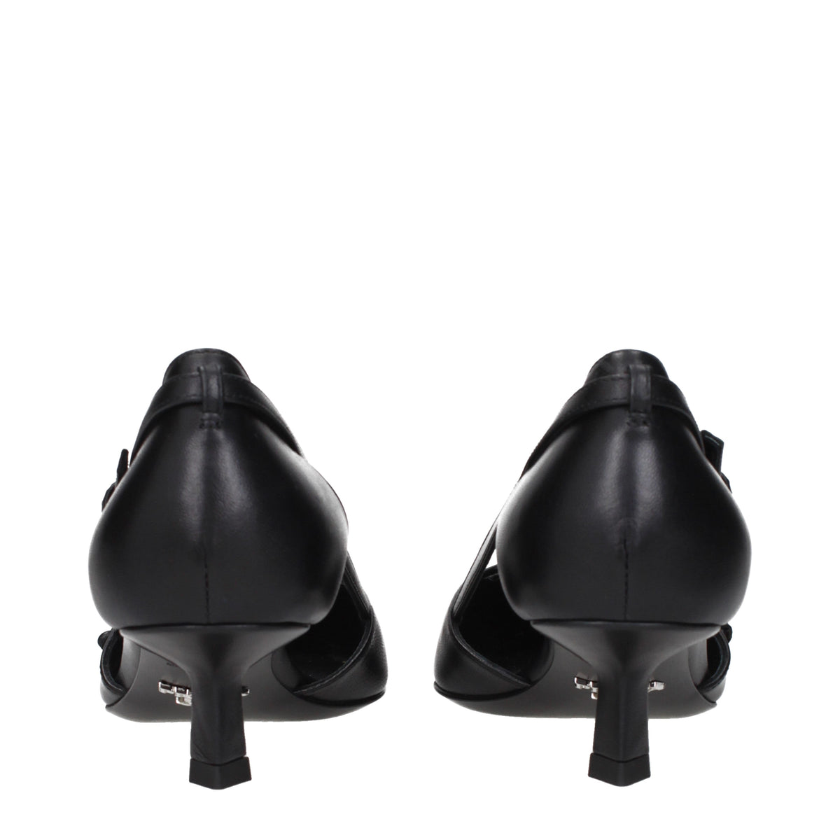 Prada Sandals Women Leather Black