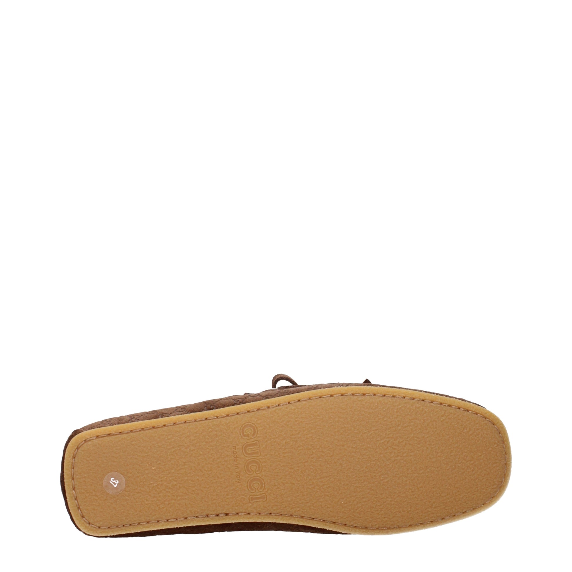 Gucci Loafers Women Suede Brown