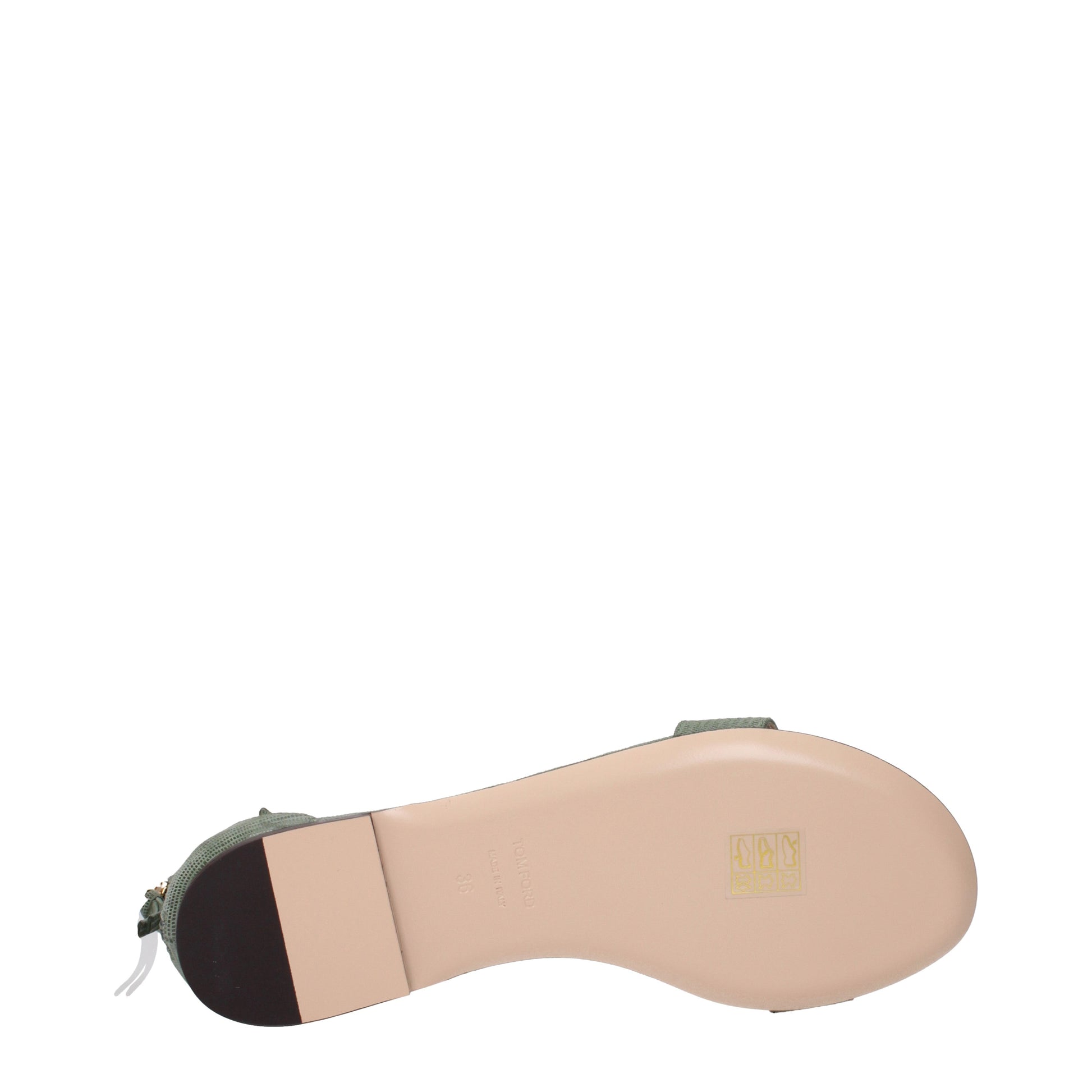 Tom Ford Sandals Women Leather Green/Laurel
