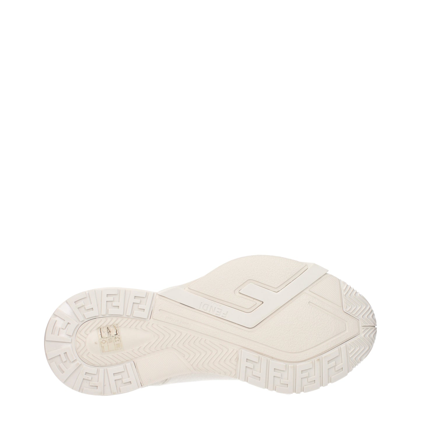 Fendi Sneakers Men Leather Beige