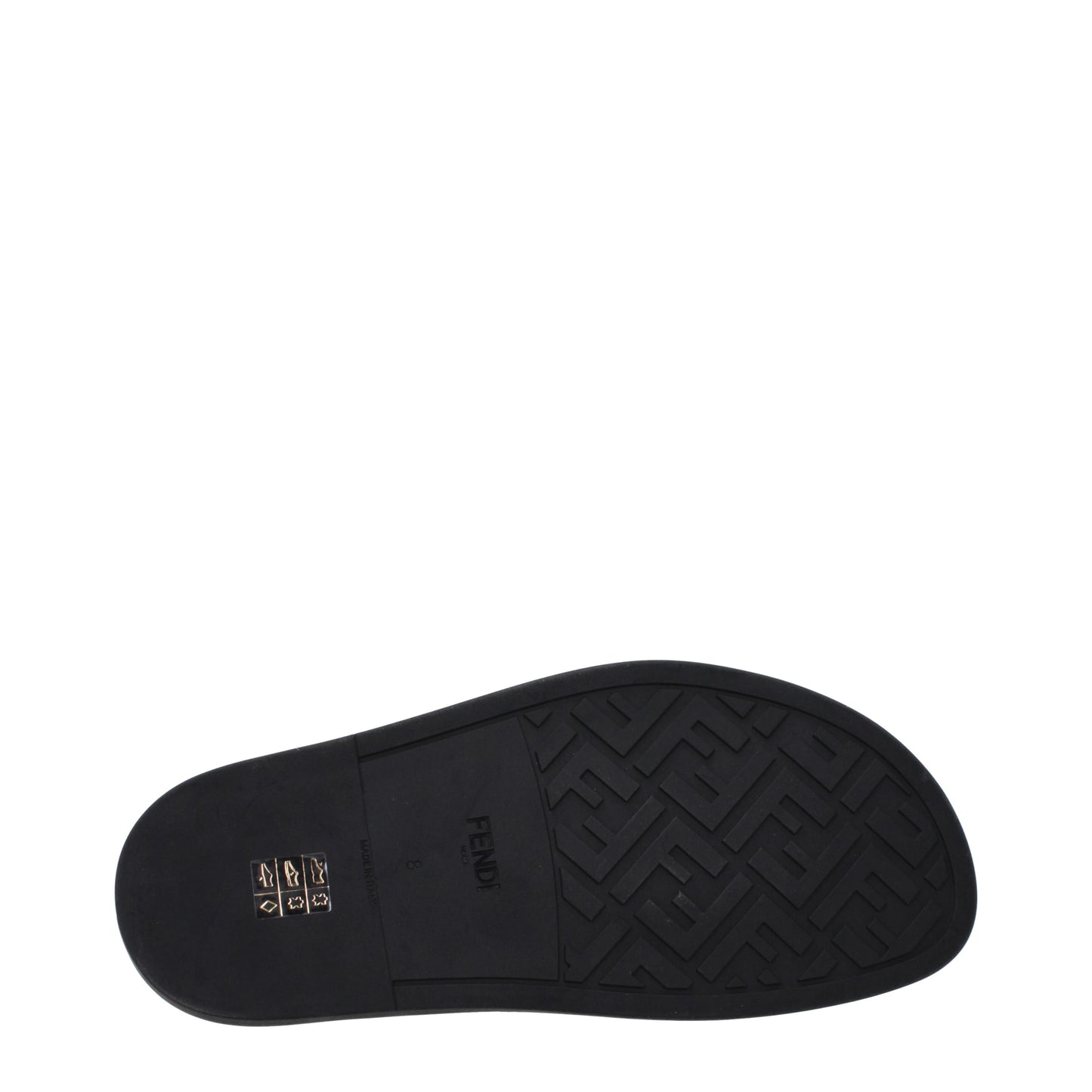 Fendi Sandals & Slippers Men Leather Black