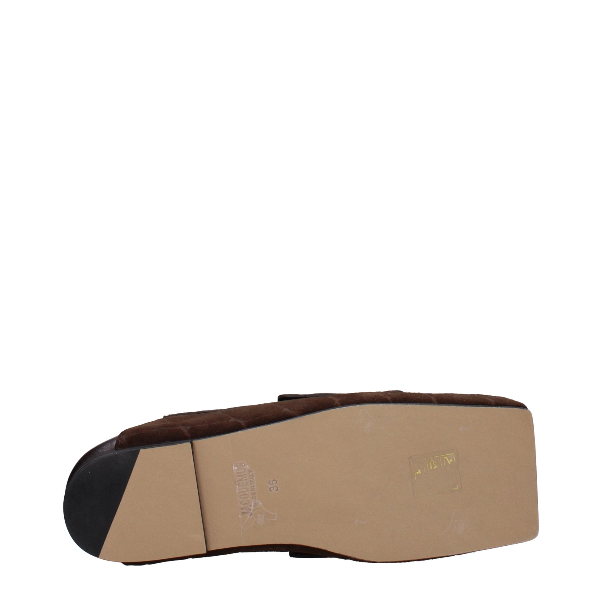 Jacquemus Loafers Women Suede Brown/Dark Brown