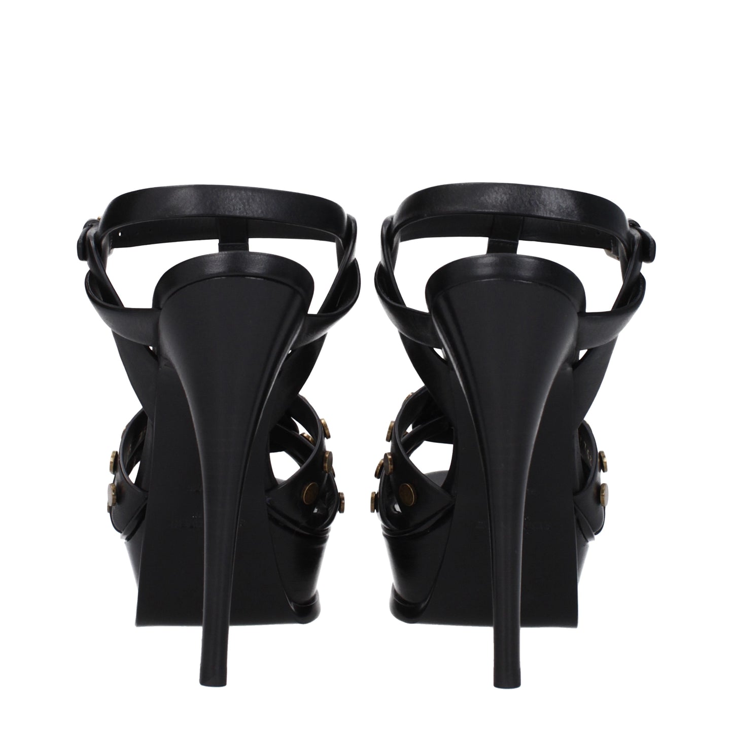 Saint Laurent Women's Sandals in Leather Black