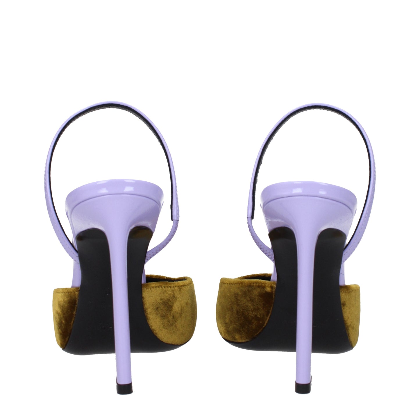 Saint Laurent Women's Sandals in Velvet Gold/Lilac