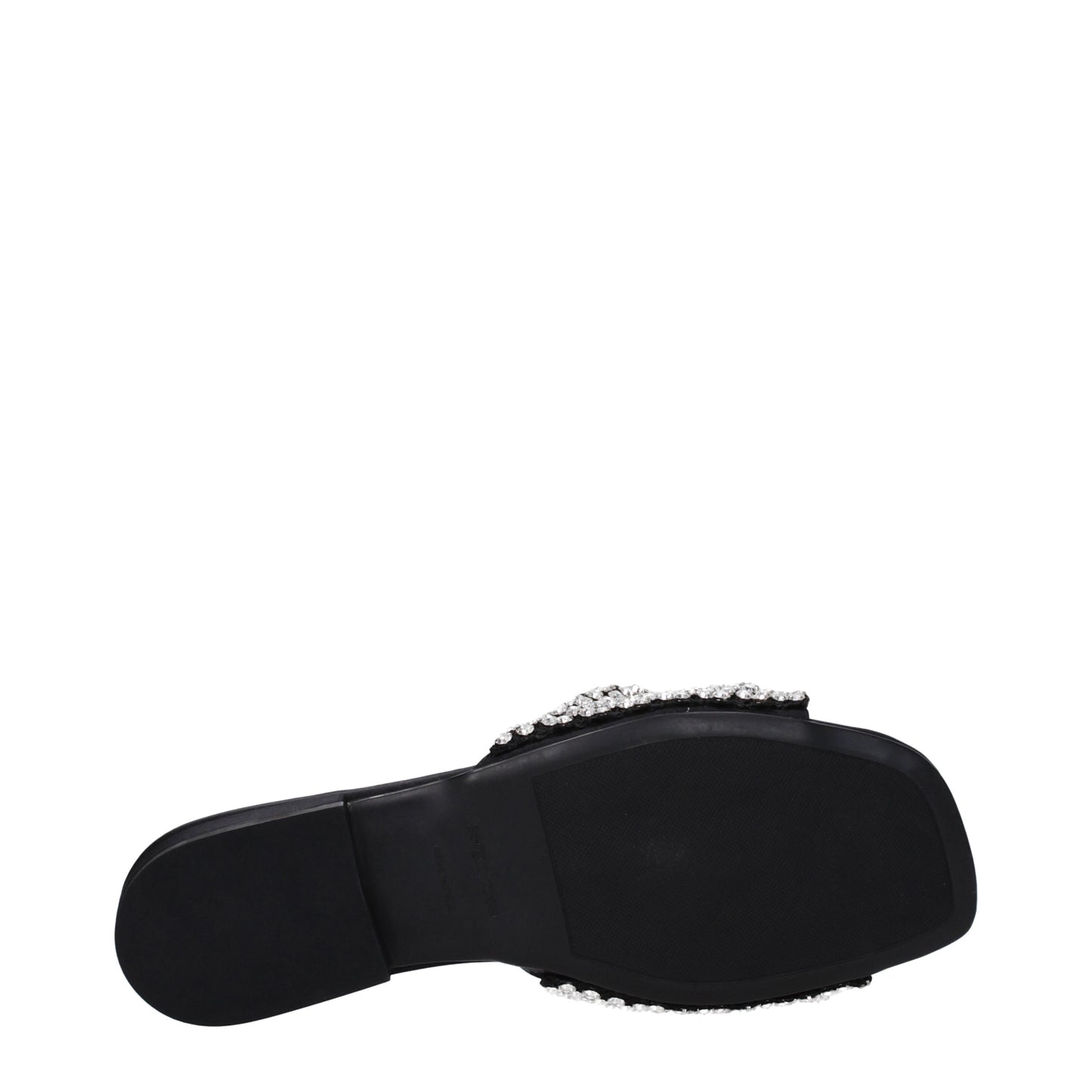 Sergio Rossi Women's Sandals & Slippers in Satin Black