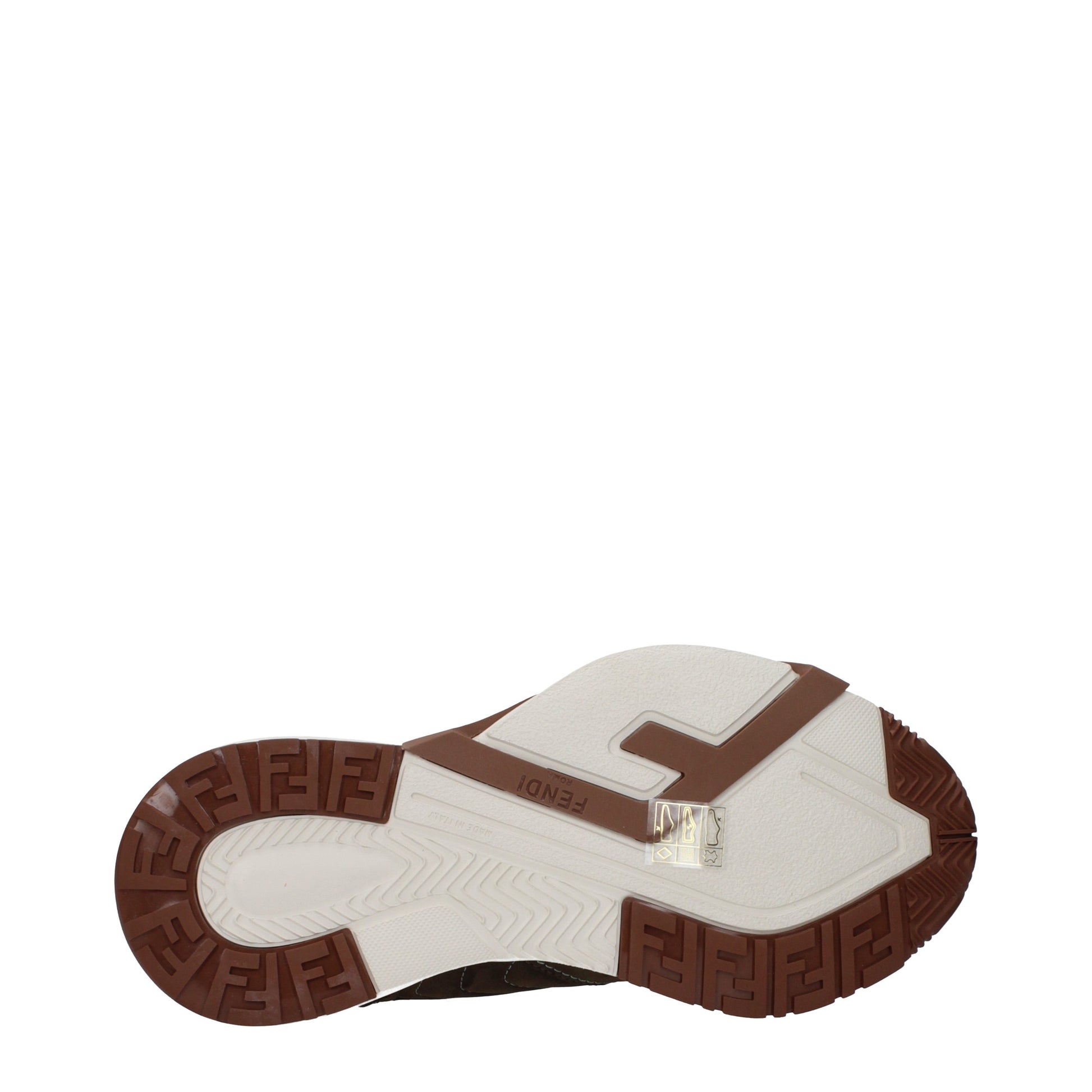 Fendi Sneakers Women Suede Brown