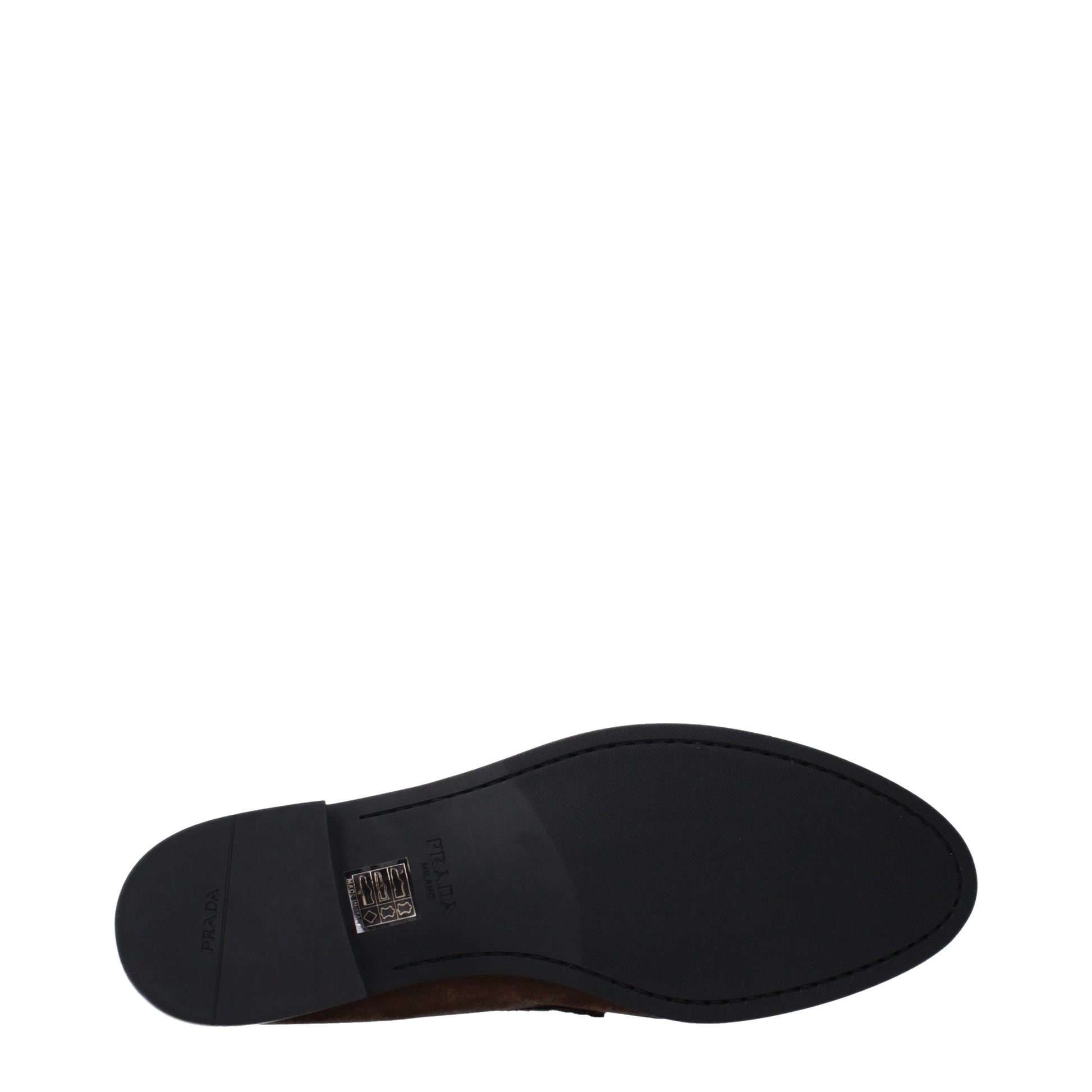 Prada Loafers Women Suede Brown/Cocoa