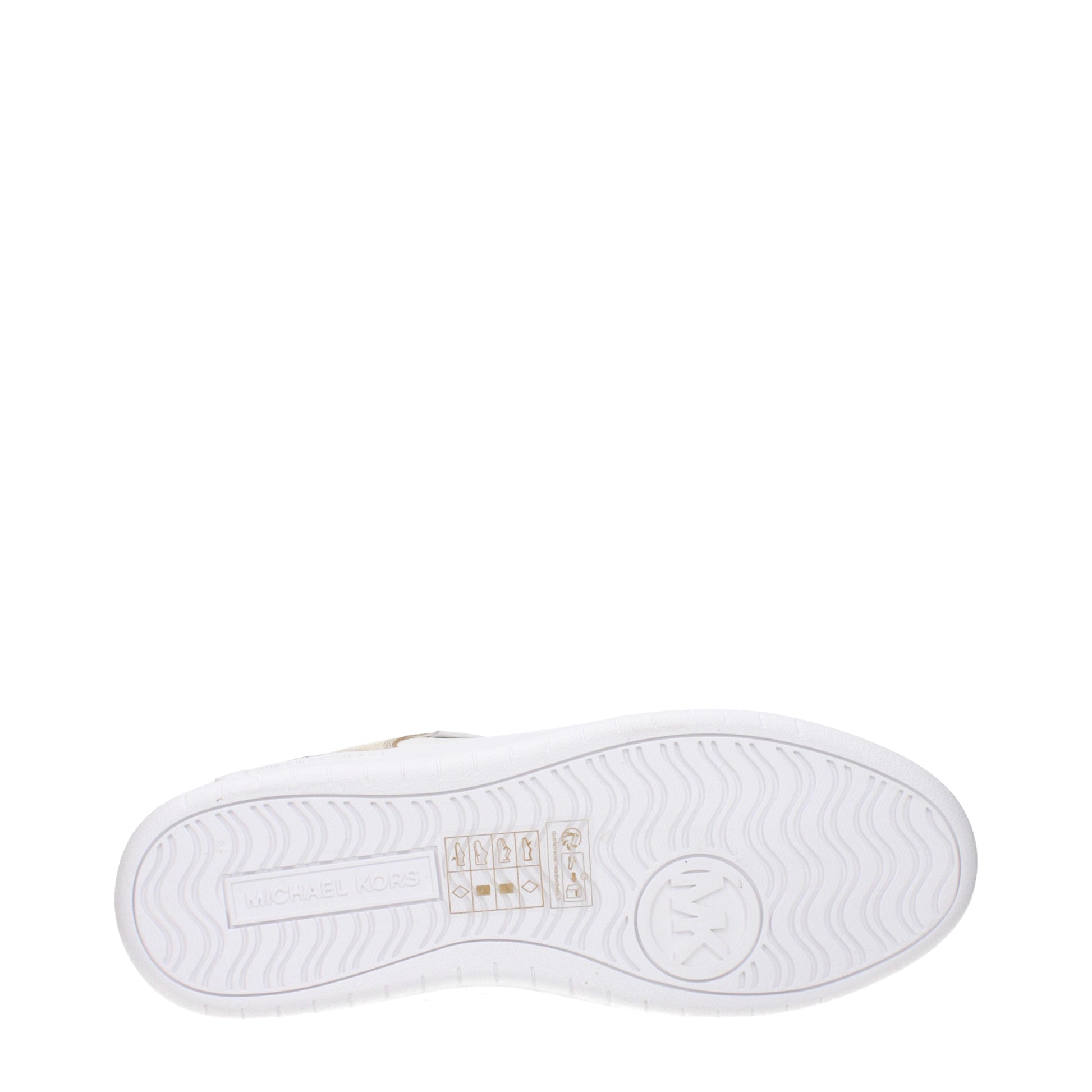 Michael Kors Sneakers Women Leather White/Gold