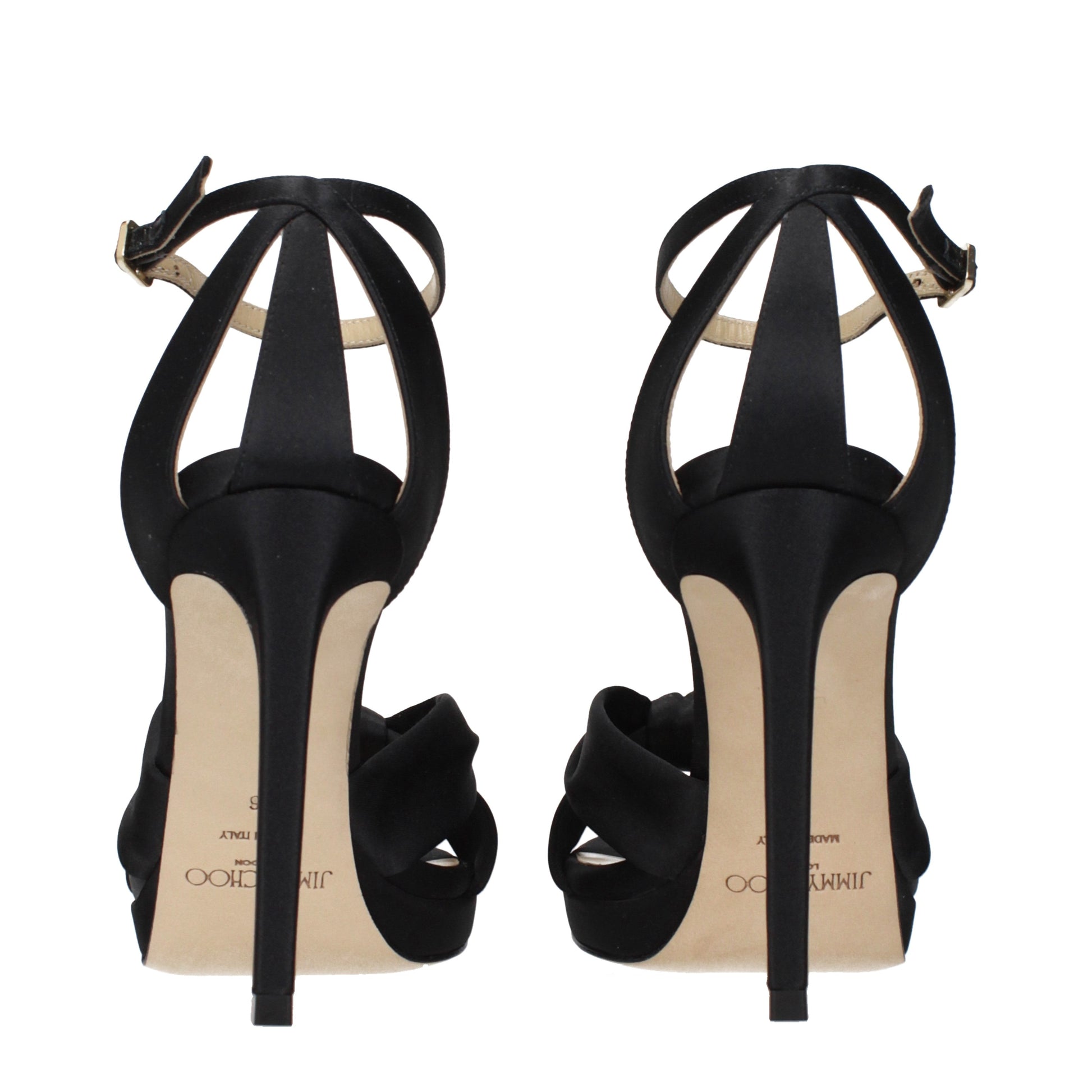 Jimmy Choo Sandals Women Satin Black