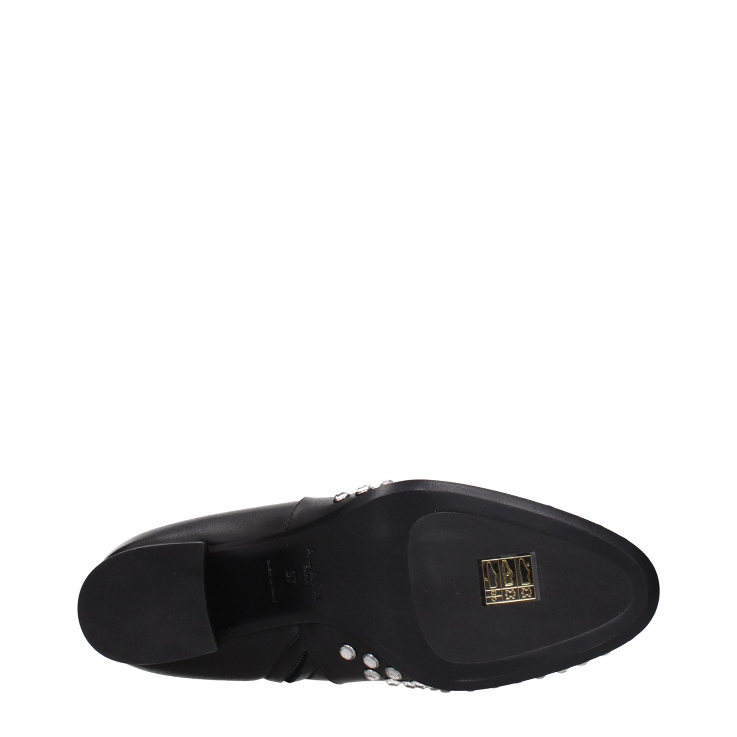 Alaia Ankle Boots Women Leather Black