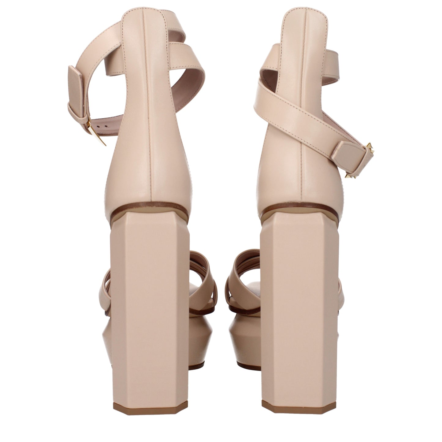 Balmain Women's Sandals in Leather Beige