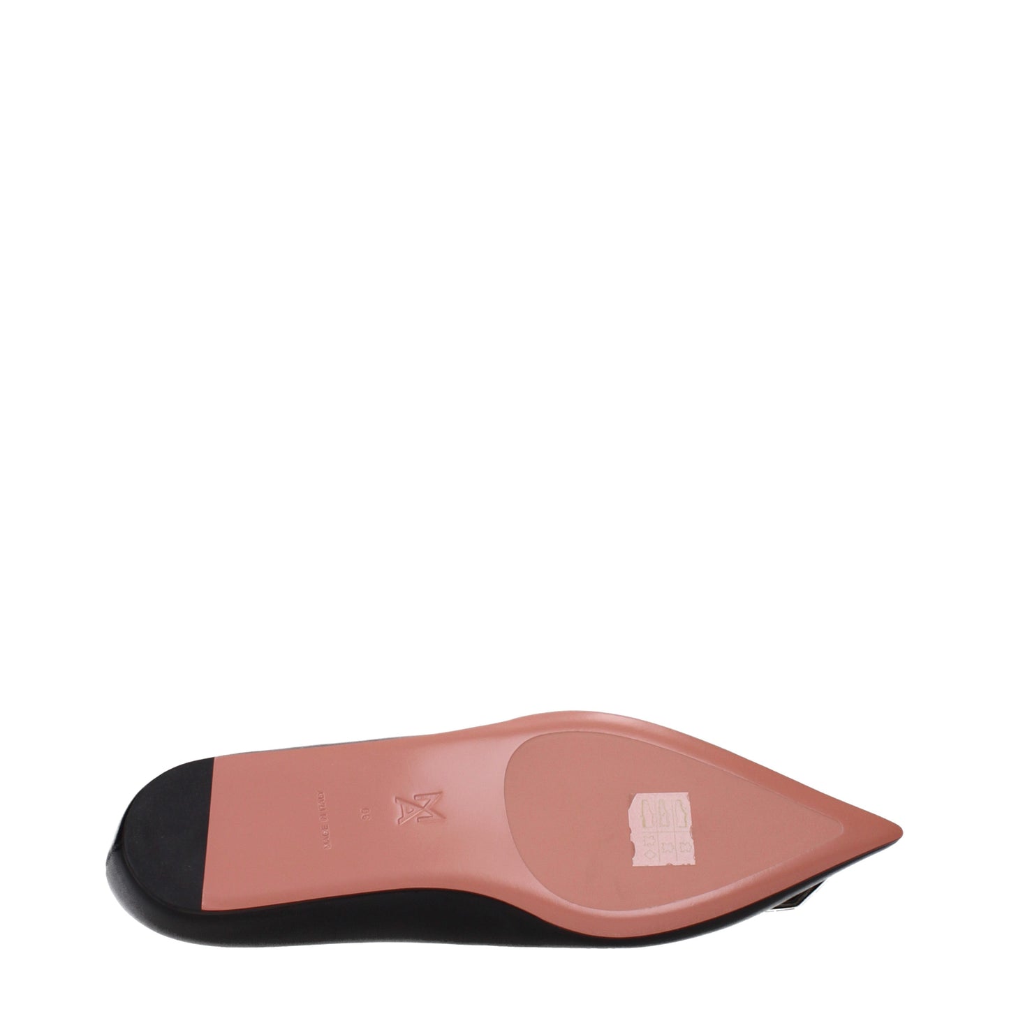Amina Muaddi Ballet Flats Women Leather Black
