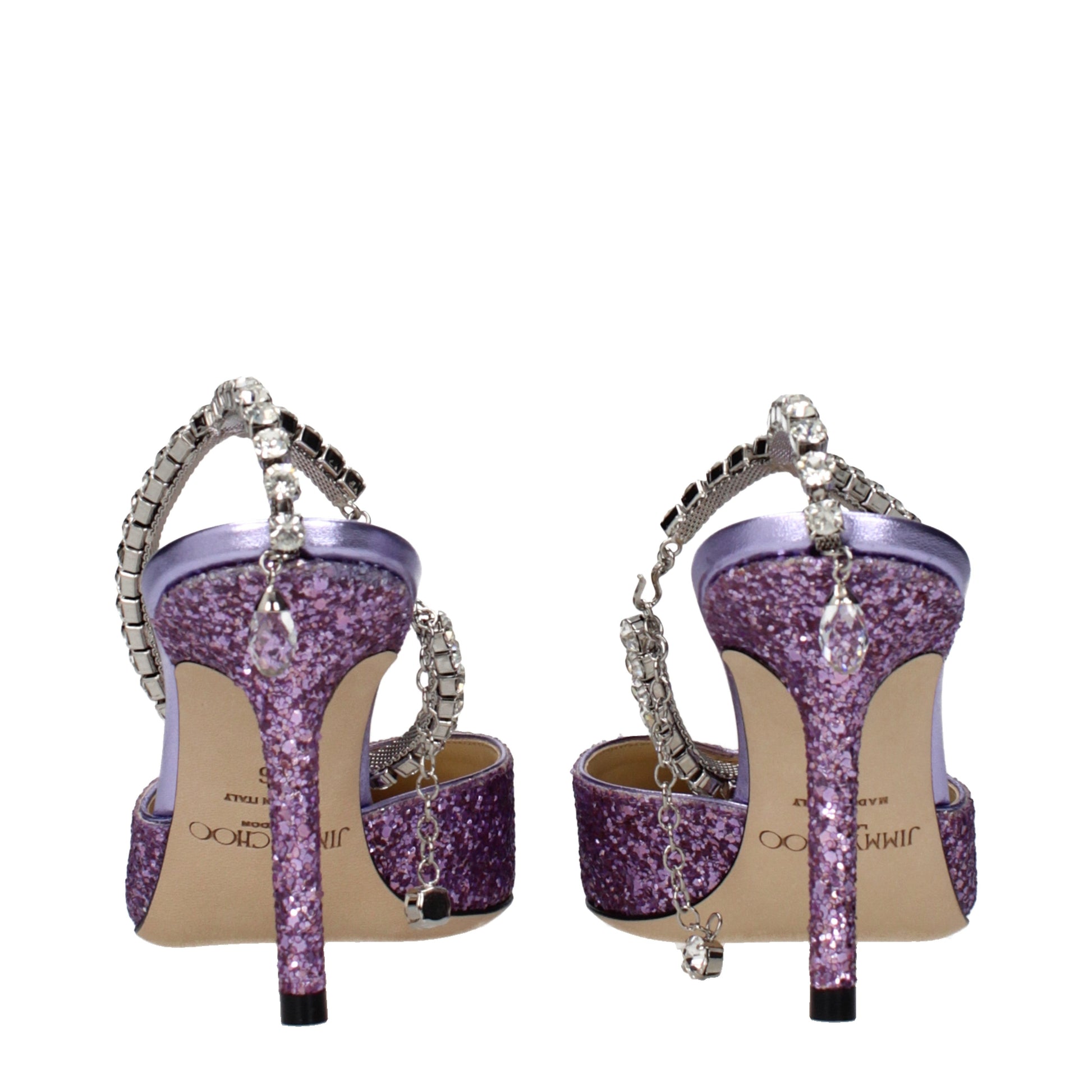Jimmy Choo Sandals Women Glitter Violet