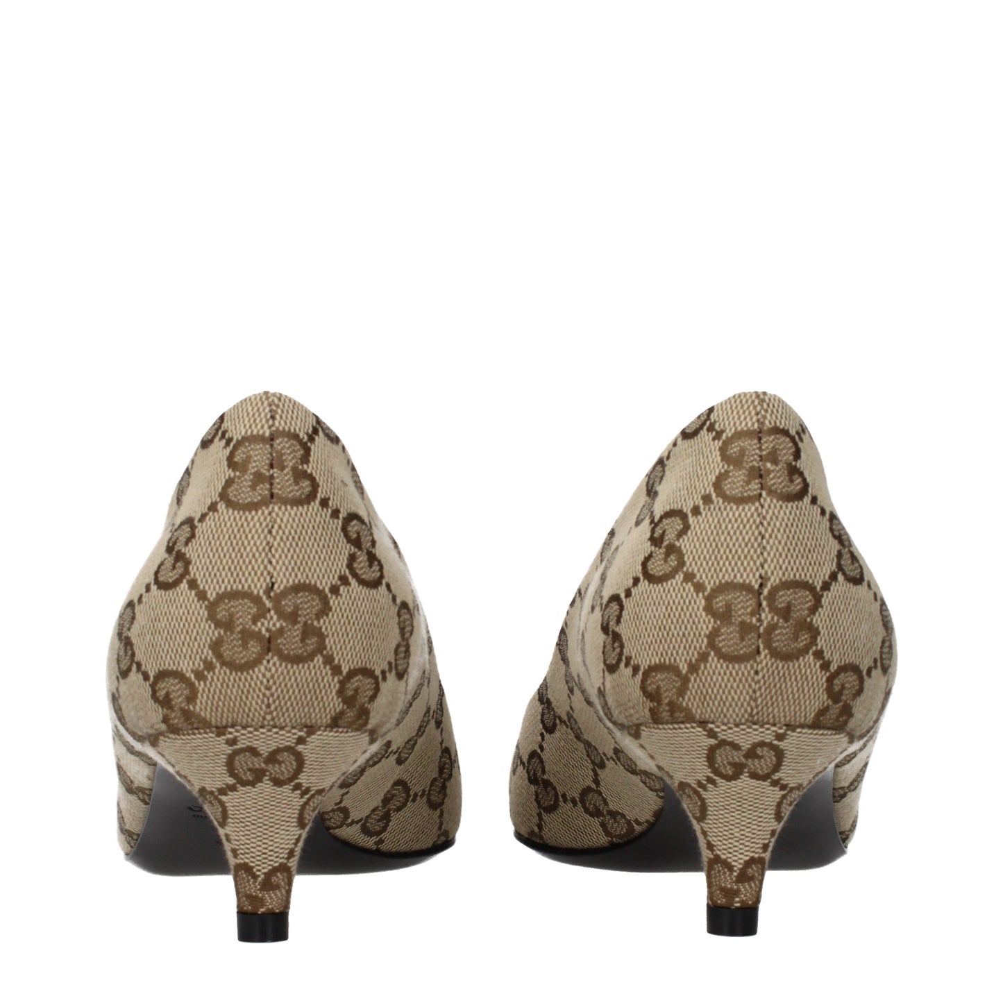 Gucci Pumps Women Fabric  Beige/Ebony